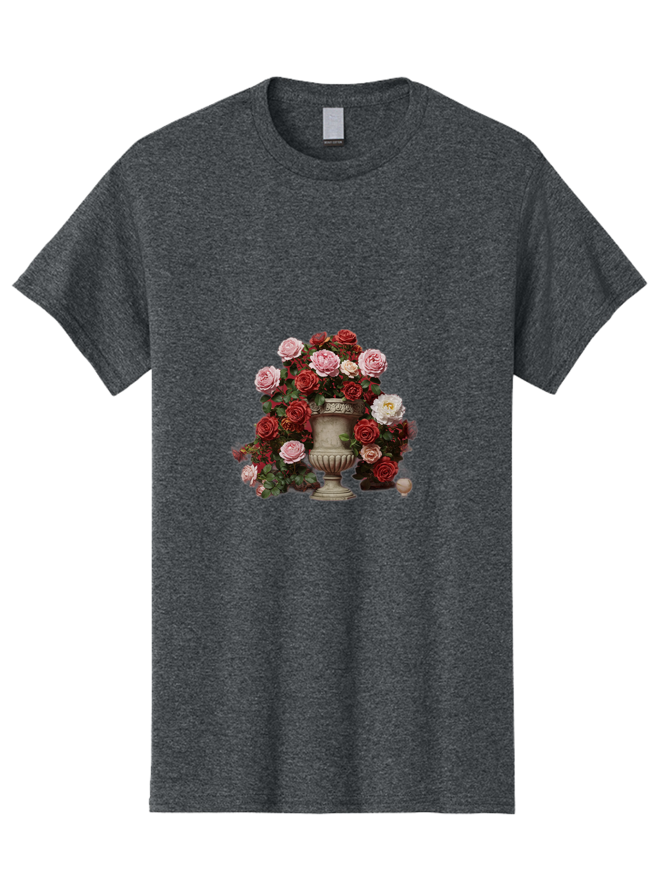 Roses-In-Vase Men'S Graphic Tee, 100% Cotton, Comfortable Casual Summer Wear, Machine Washable, Vintage Camera, Old Camera, Antique Camera, Black Camera, Classic Photography, Photography Equipment, Nostalgic Device, Film Camera, Camera Art Bah047