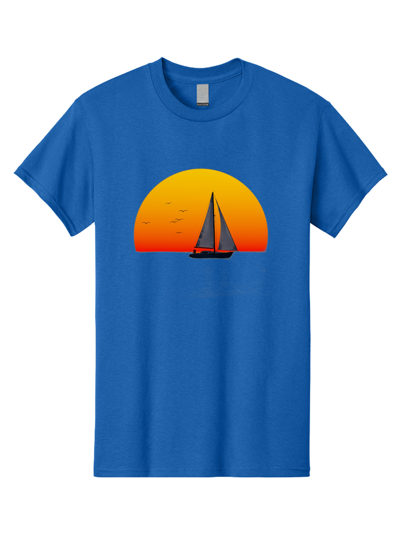 Sailboat-At-Sunset Men'S Graphic Tee, 100% Cotton, Comfortable Casual Summer Wear, Machine Washable, Vintage Camera, Old Camera, Antique Camera, Black Camera, Classic Photography, Photography Equipment, Nostalgic Device, Film Camera, Bah055
