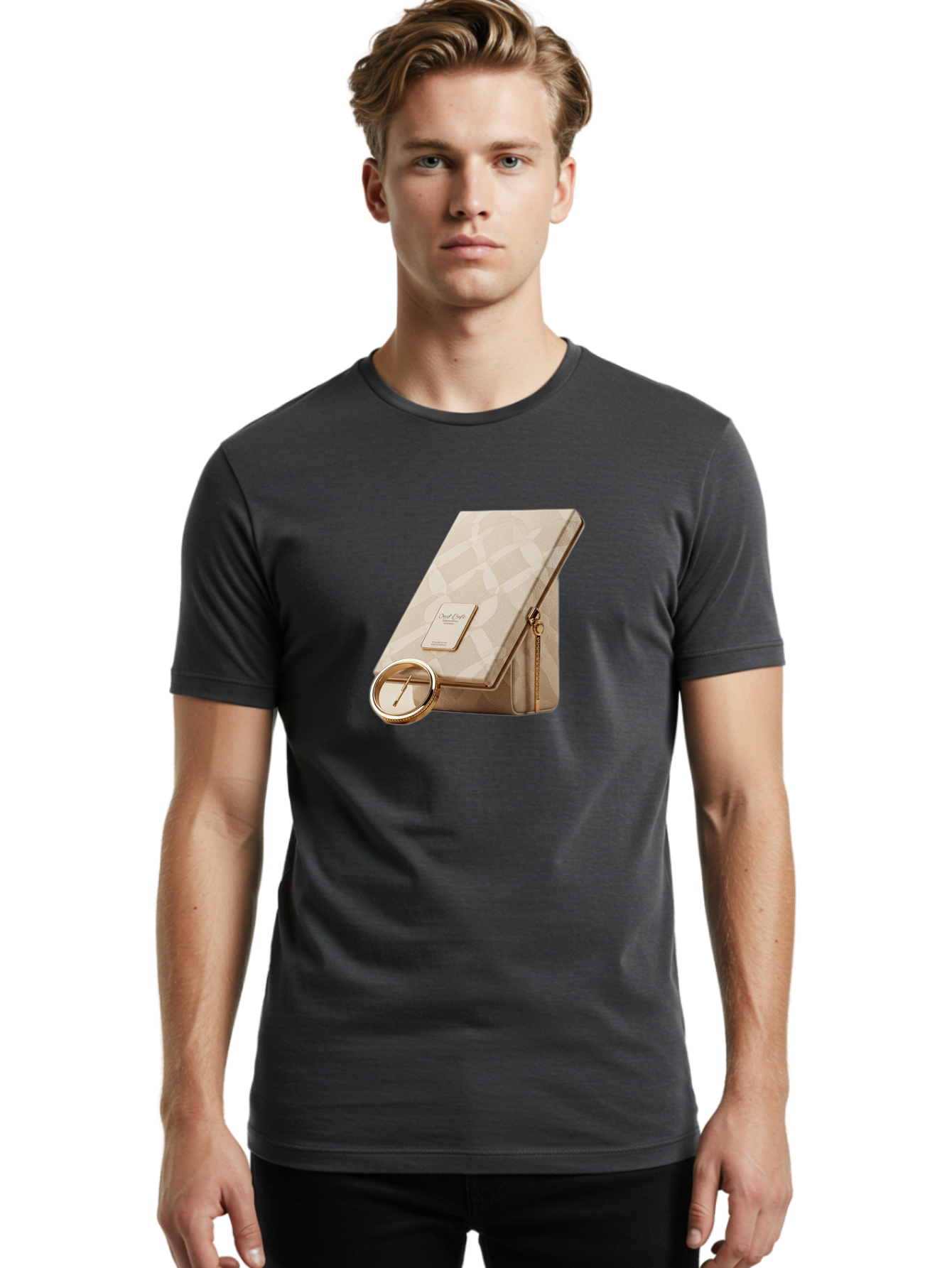 Sarah-Flint Men'S Graphic Tee, 100% Cotton, Comfortable Casual Summer Wear, Machine Washable, Vintage Camera, Old Camera, Antique Camera, Black Camera, Classic Photography, Photography Equipment, Nostalgic Device, Film Camera, Camera Art Bah066