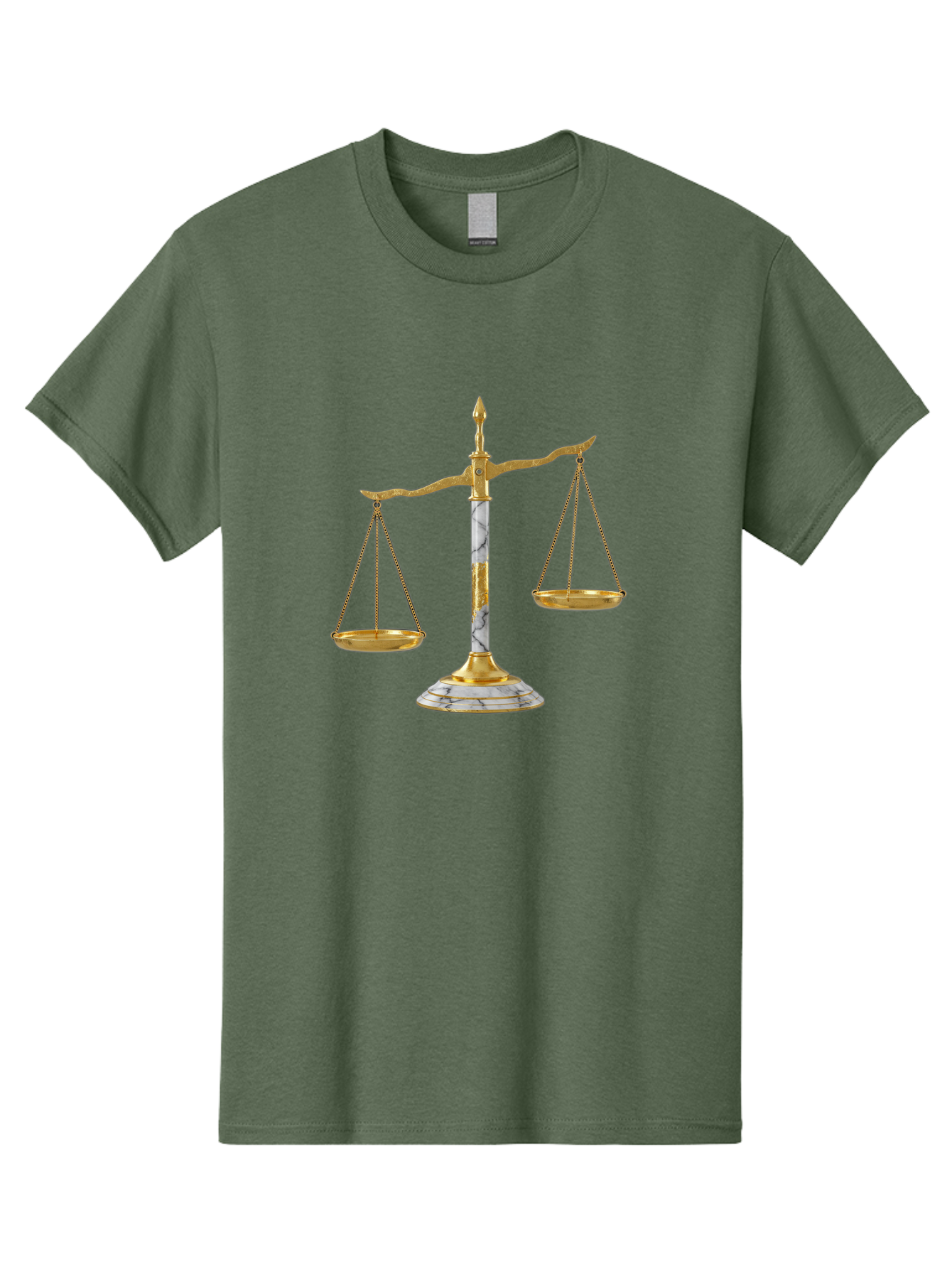 Scales-Of-Justice-2 Men'S Graphic Tee, 100% Cotton, Comfortable Casual Summer Wear, Machine Washable, Vintage Camera, Old Camera, Antique Camera, Black Camera, Classic Photography, Photography Equipment, Nostalgic Device, Film Camera, Bah071