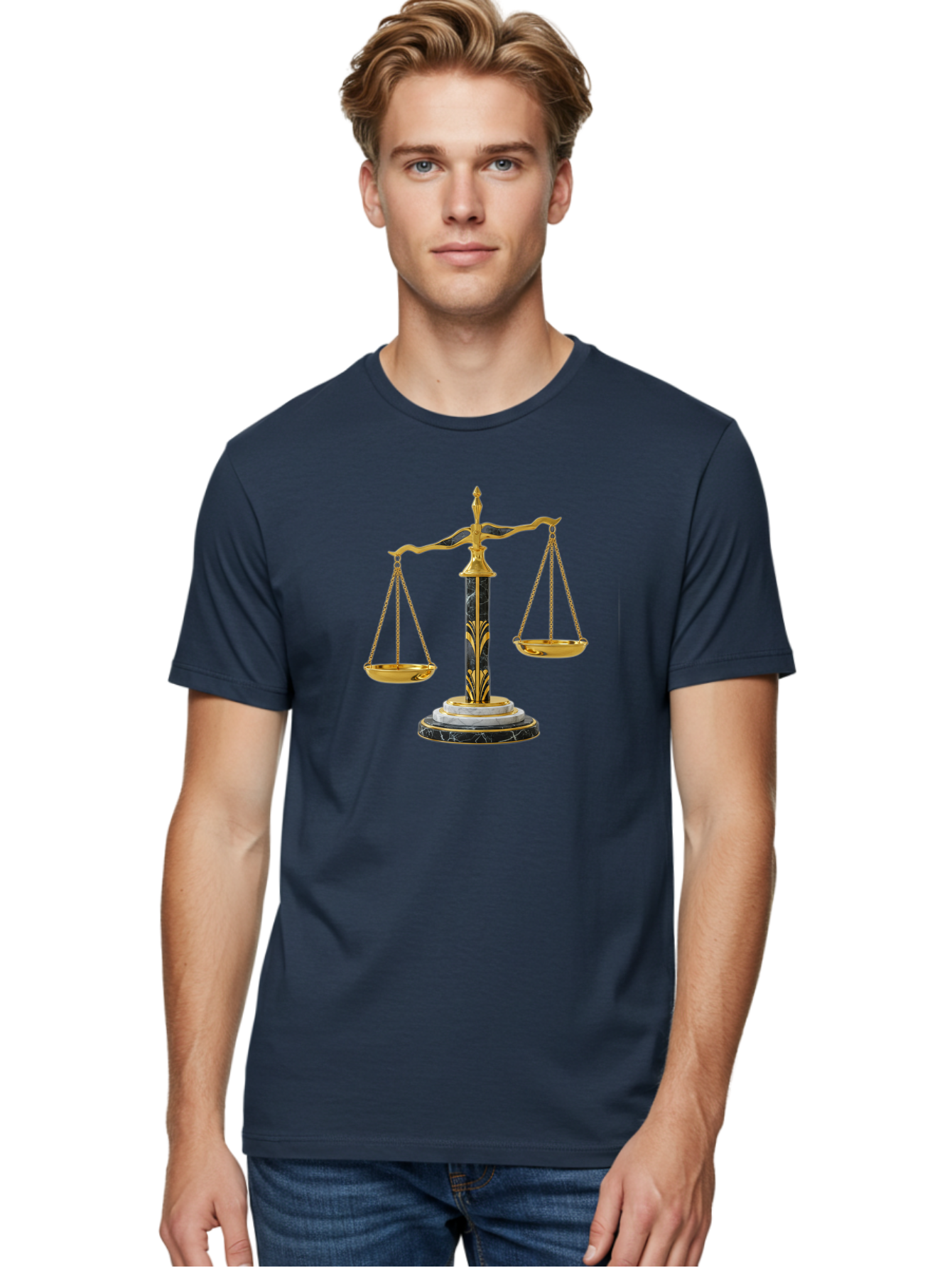 Scales-Of-Justice-3 Men'S Graphic Tee, 100% Cotton, Comfortable Casual Summer Wear, Machine Washable, Vintage Camera, Old Camera, Antique Camera, Black Camera, Classic Photography, Photography Equipment, Nostalgic Device, Film Camera, Bah072