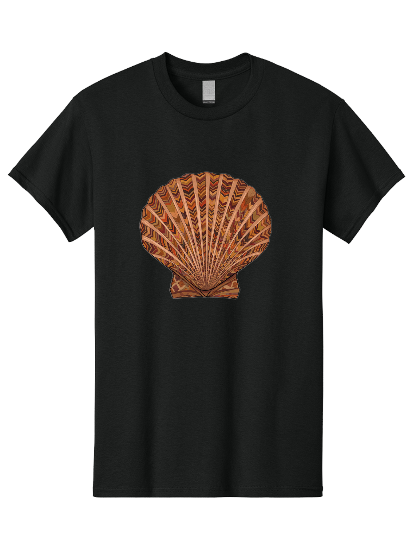 Scallop-Shell Men'S Graphic Tee, 100% Cotton, Comfortable Casual Summer Wear, Machine Washable, Vintage Camera, Old Camera, Antique Camera, Black Camera, Classic Photography, Photography Equipment, Nostalgic Device, Film Camera, Camera Art Bah074