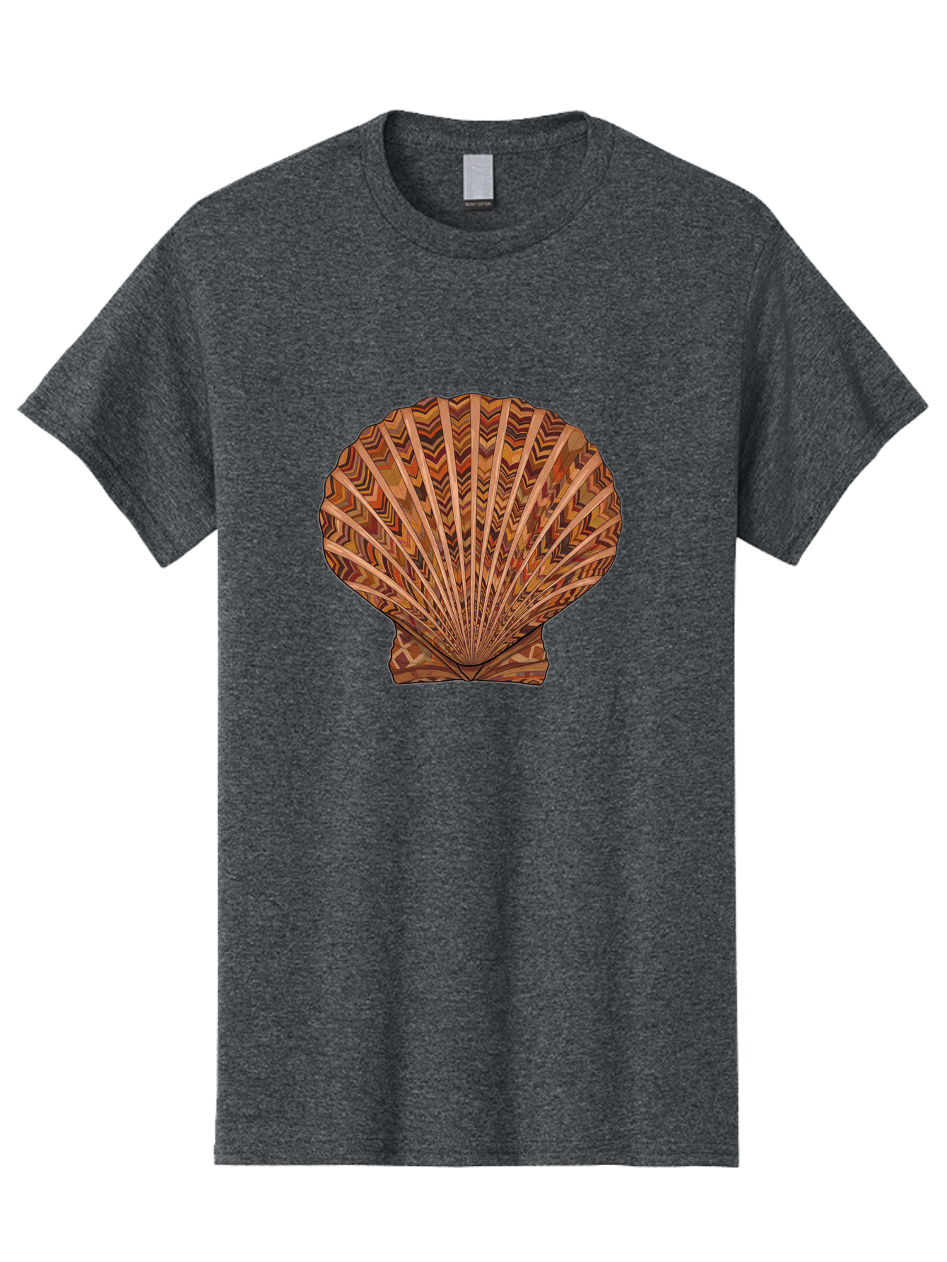 Scallop-Shell Men'S Graphic Tee, 100% Cotton, Comfortable Casual Summer Wear, Machine Washable, Vintage Camera, Old Camera, Antique Camera, Black Camera, Classic Photography, Photography Equipment, Nostalgic Device, Film Camera, Camera Art Bah074