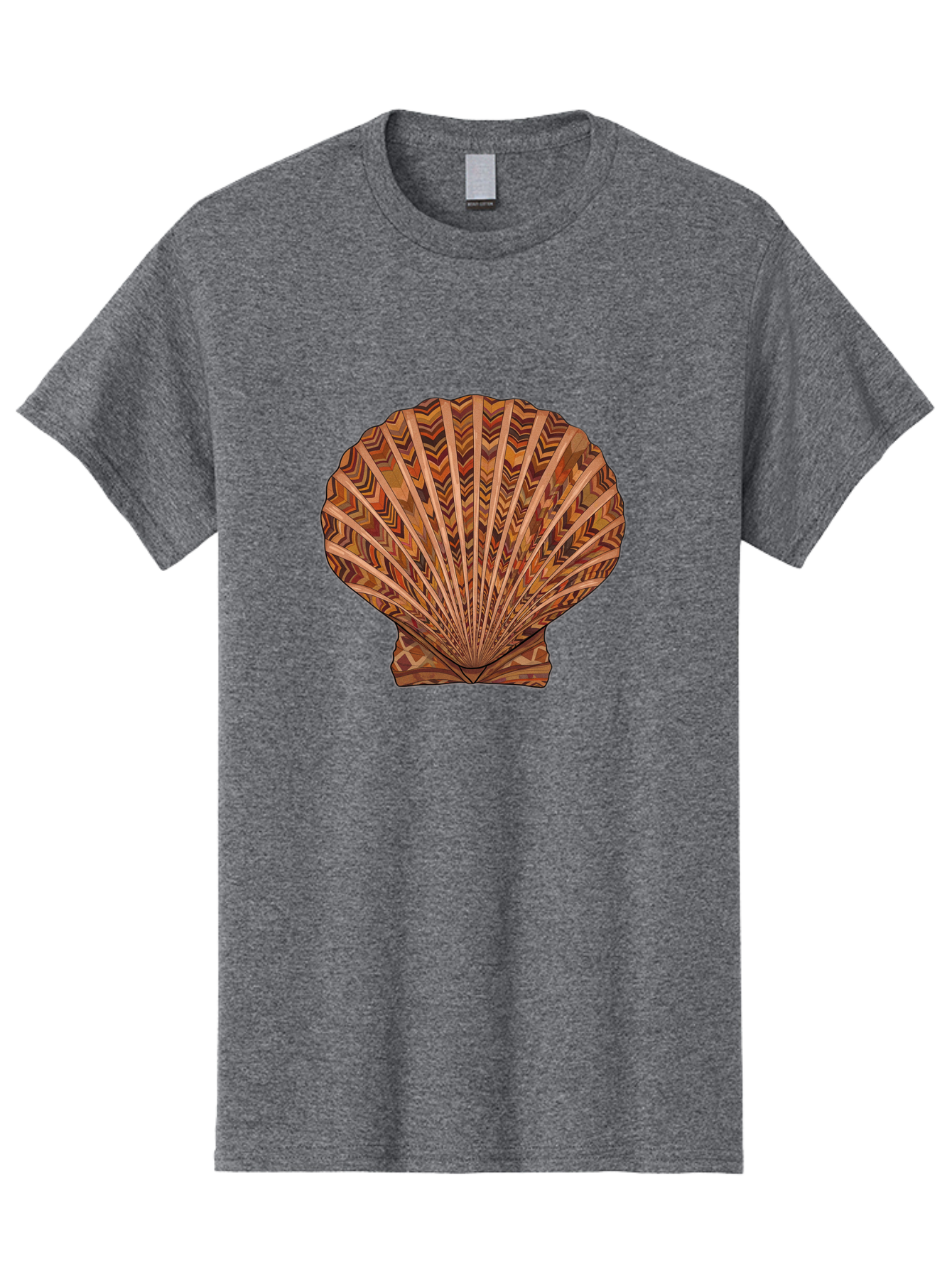 Scallop-Shell Men'S Graphic Tee, 100% Cotton, Comfortable Casual Summer Wear, Machine Washable, Vintage Camera, Old Camera, Antique Camera, Black Camera, Classic Photography, Photography Equipment, Nostalgic Device, Film Camera, Camera Art Bah074