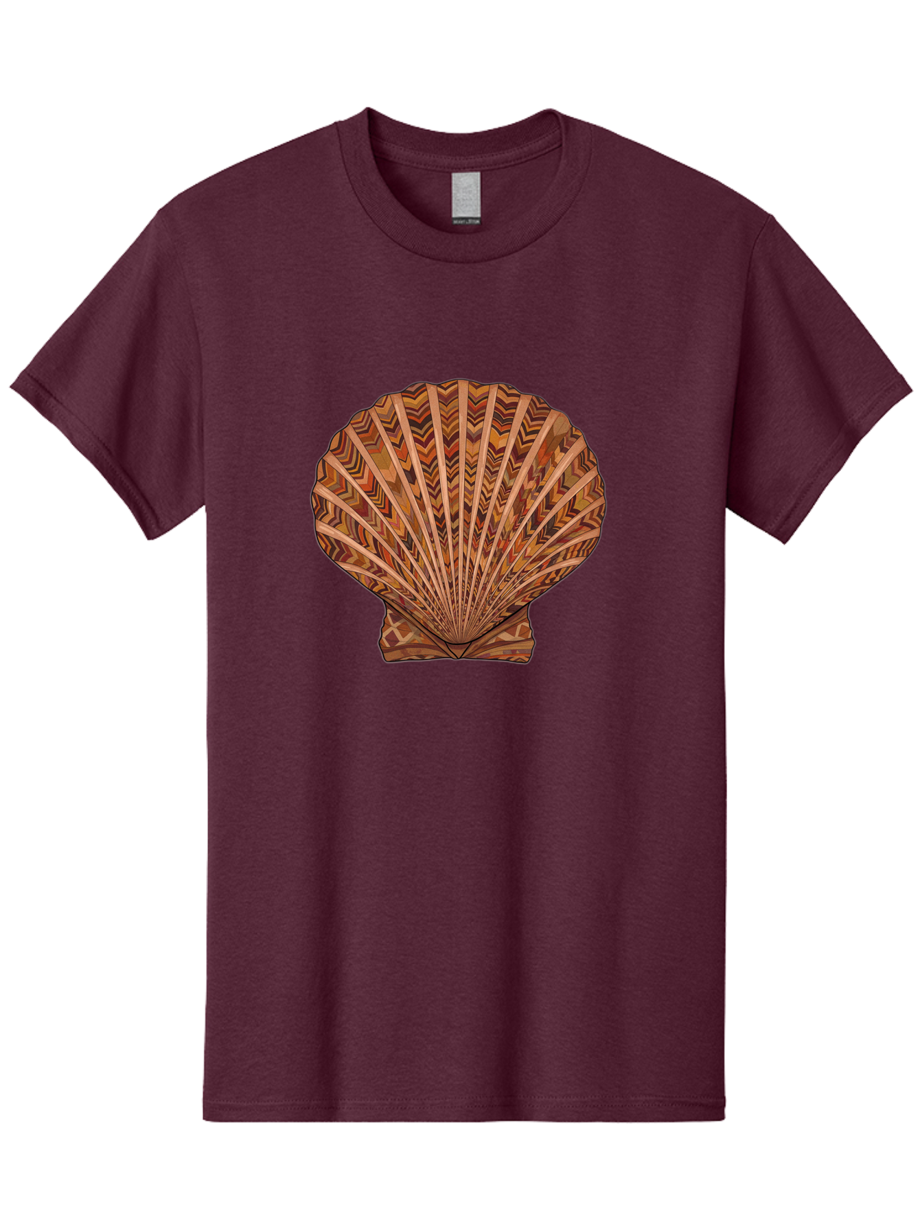 Scallop-Shell Men'S Graphic Tee, 100% Cotton, Comfortable Casual Summer Wear, Machine Washable, Vintage Camera, Old Camera, Antique Camera, Black Camera, Classic Photography, Photography Equipment, Nostalgic Device, Film Camera, Camera Art Bah074