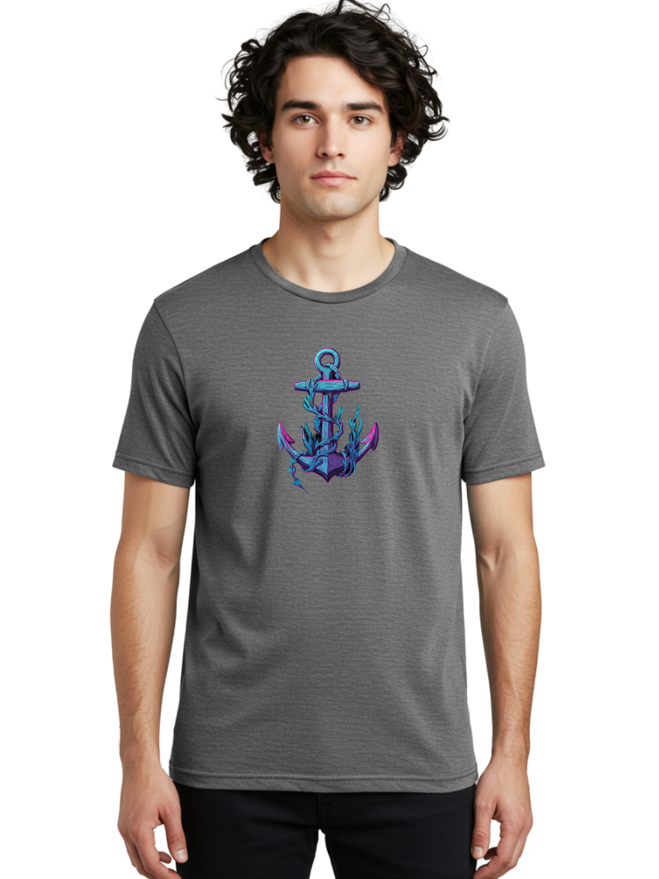 Sea-Anchor Men'S Graphic Tee, 100% Cotton, Comfortable Casual Summer Wear, Machine Washable, Vintage Camera, Old Camera, Antique Camera, Black Camera, Classic Photography, Photography Equipment, Nostalgic Device, Film Camera, Camera Art Bah080