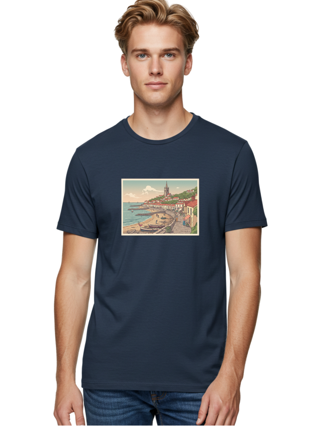 Seaside-Village Men'S Graphic Tee, 100% Cotton, Comfortable Casual Summer Wear, Machine Washable, Vintage Camera, Old Camera, Antique Camera, Black Camera, Classic Photography, Photography Equipment, Nostalgic Device, Film Camera, Camera Art Bah083