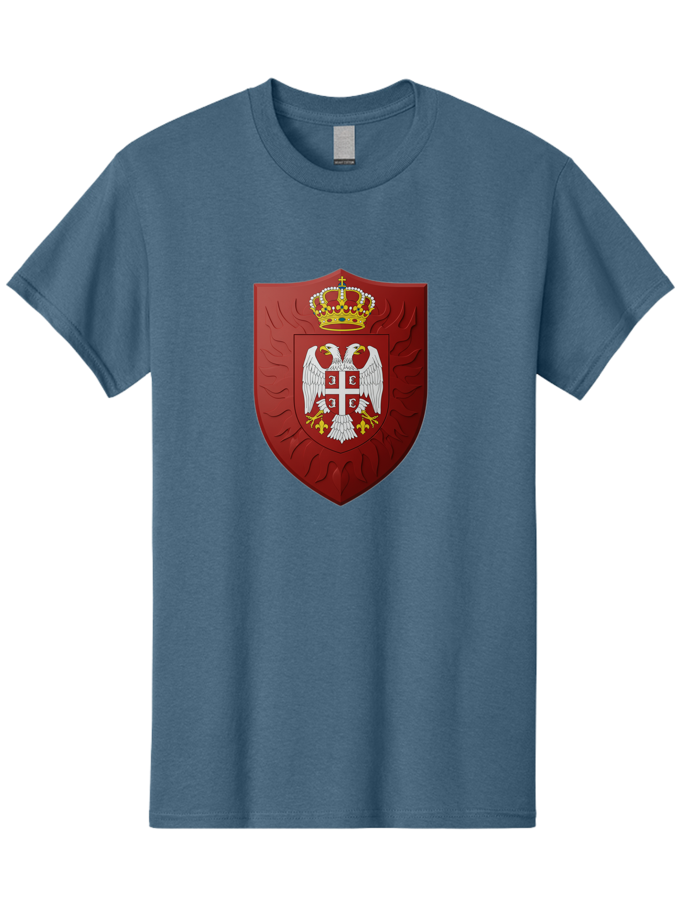 Serbian-Coat-Of-Arms-1 Men'S Graphic Tee, 100% Cotton, Comfortable Casual Summer Wear, Machine Washable, Vintage Camera, Old Camera, Antique Camera, Black Camera, Classic Photography, Photography Equipment, Nostalgic Device, Film Camera, Bah085