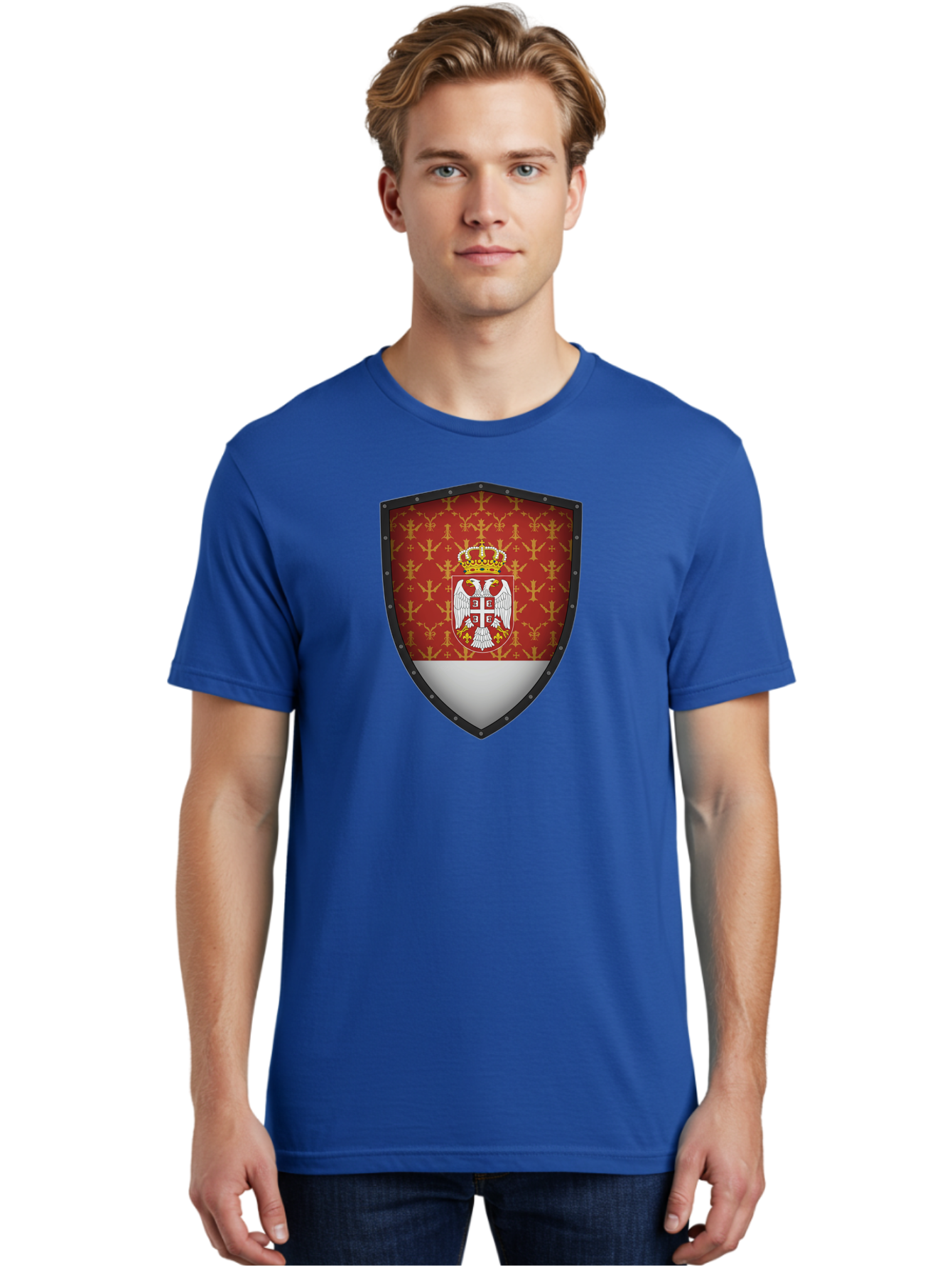 Serbian-Coat-Of-Arms-Shield Men'S Graphic Tee, 100% Cotton, Comfortable Casual Summer Wear, Machine Washable, Vintage Camera, Old Camera, Antique Camera, Black Camera, Classic Photography, Photography Equipment, Nostalgic Device, Film Camera, Bah086