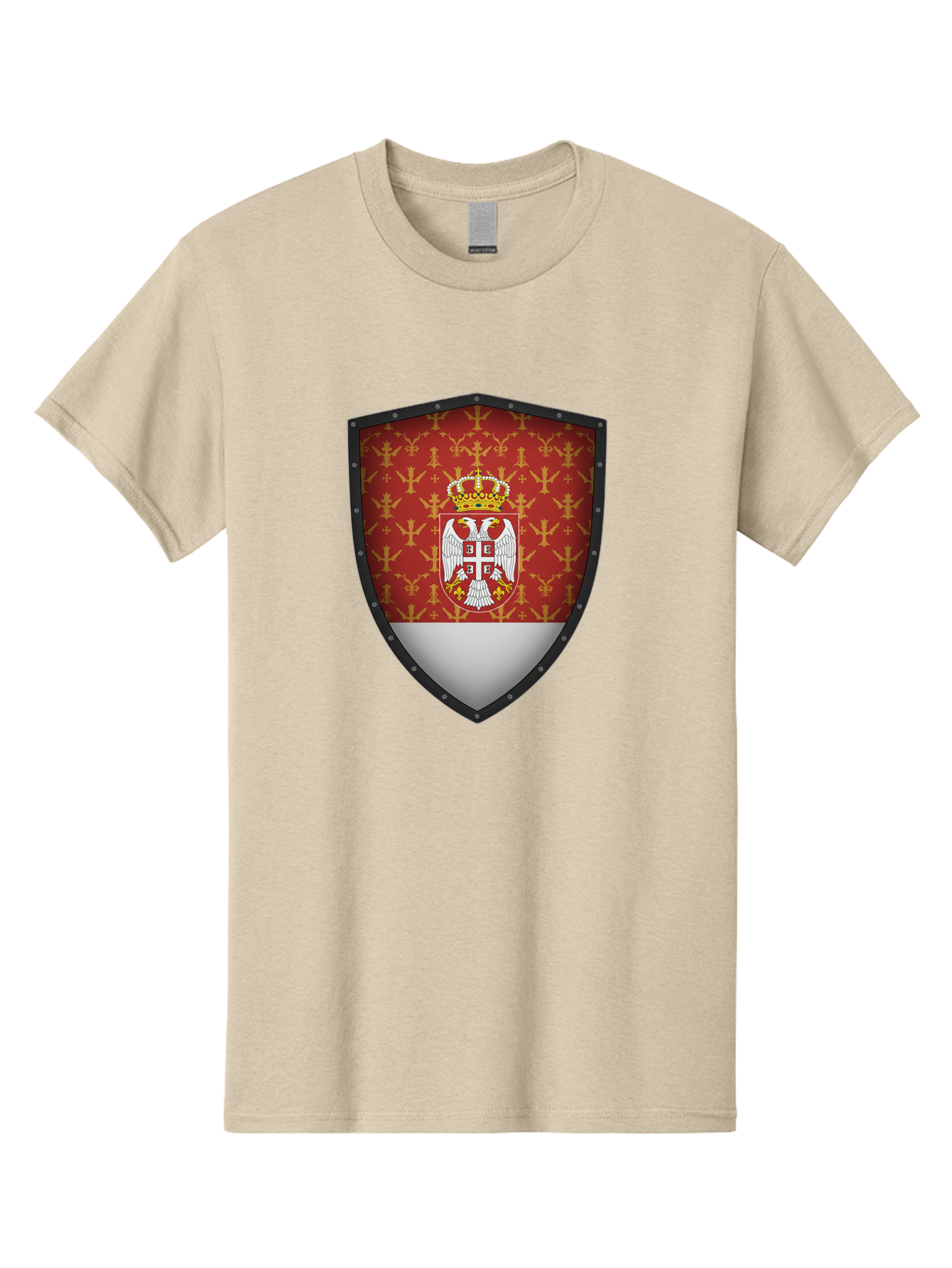 Serbian-Coat-Of-Arms-Shield Men'S Graphic Tee, 100% Cotton, Comfortable Casual Summer Wear, Machine Washable, Vintage Camera, Old Camera, Antique Camera, Black Camera, Classic Photography, Photography Equipment, Nostalgic Device, Film Camera, Bah086