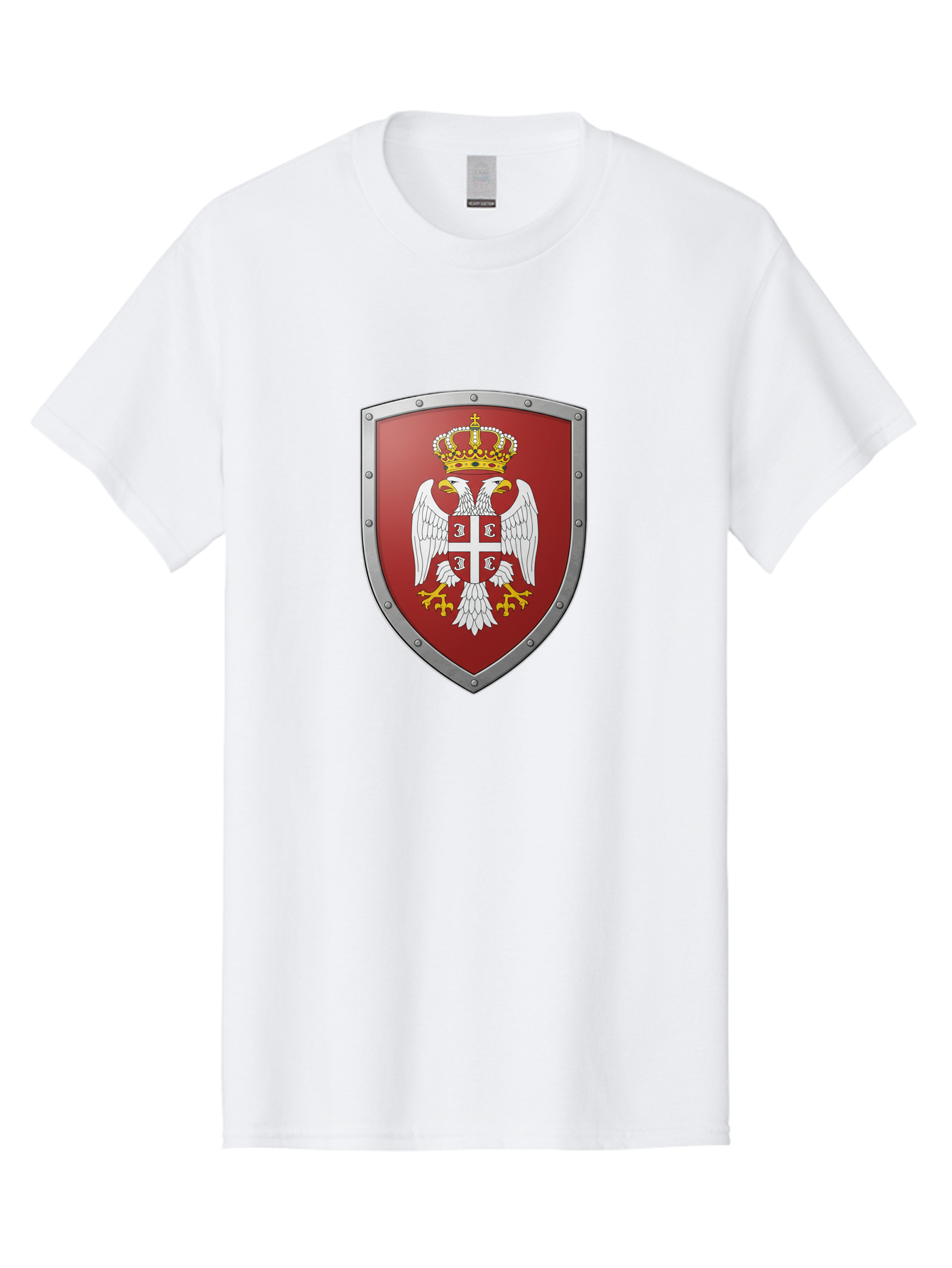 Serbian-Coat-Of-Arms Men'S Graphic Tee, 100% Cotton, Comfortable Casual Summer Wear, Machine Washable, Vintage Camera, Old Camera, Antique Camera, Black Camera, Classic Photography, Photography Equipment, Nostalgic Device, Film Camera, Bah087