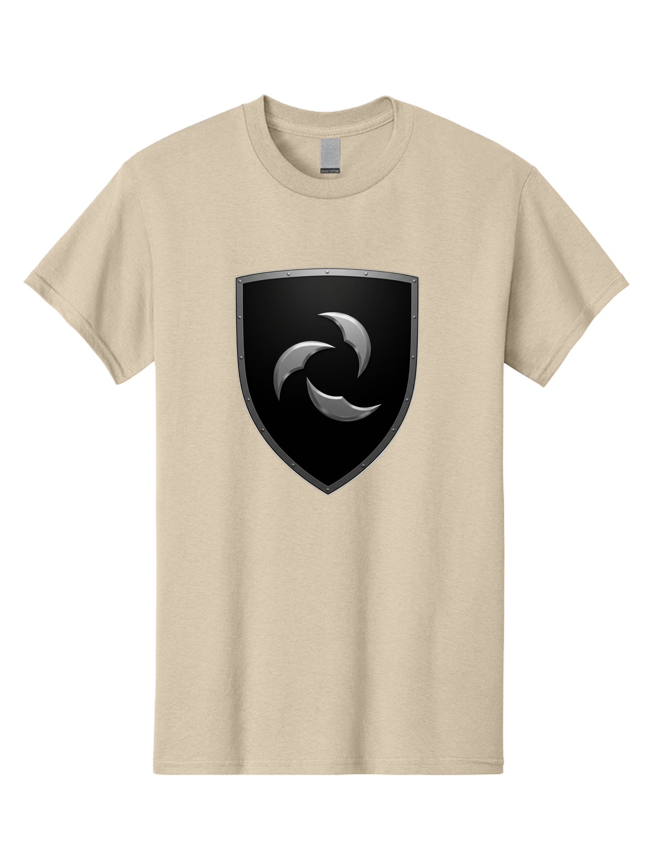 Shield-Logo Men'S Graphic Tee, 100% Cotton, Comfortable Casual Summer Wear, Machine Washable, Vintage Camera, Old Camera, Antique Camera, Black Camera, Classic Photography, Photography Equipment, Nostalgic Device, Film Camera, Camera Art Bah096