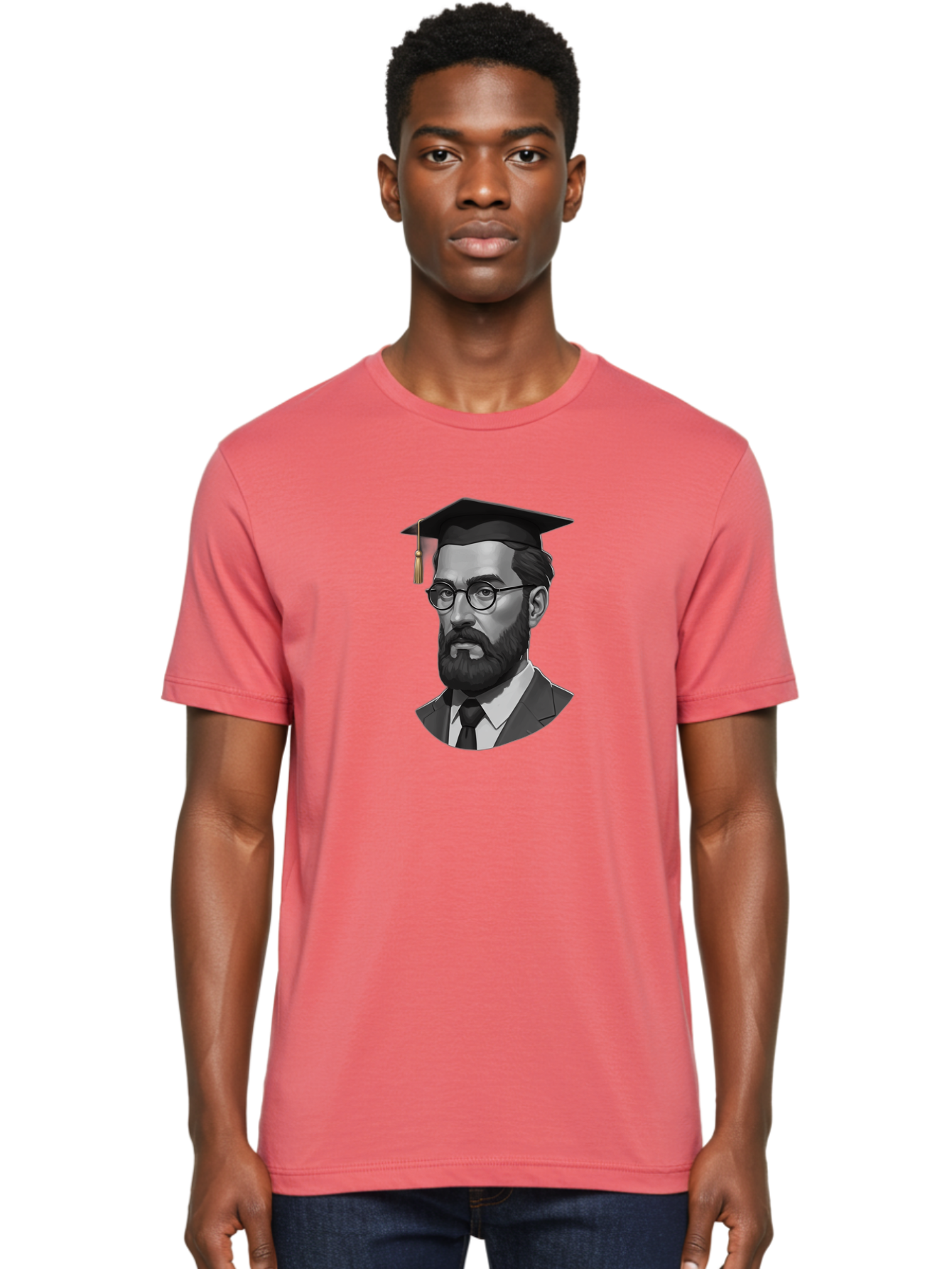 Sigmund-Freud-Graduate Men'S Graphic Tee, 100% Cotton, Comfortable Casual Summer Wear, Machine Washable, Vintage Camera, Old Camera, Antique Camera, Black Camera, Classic Photography, Photography Equipment, Nostalgic Device, Film Camera, Bah105
