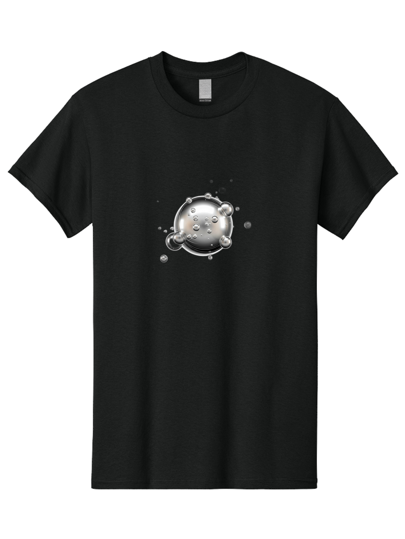 Silver-Bubbles Men'S Graphic Tee, 100% Cotton, Comfortable Casual Summer Wear, Machine Washable, Vintage Camera, Old Camera, Antique Camera, Black Camera, Classic Photography, Photography Equipment, Nostalgic Device, Film Camera, Camera Art Bah108