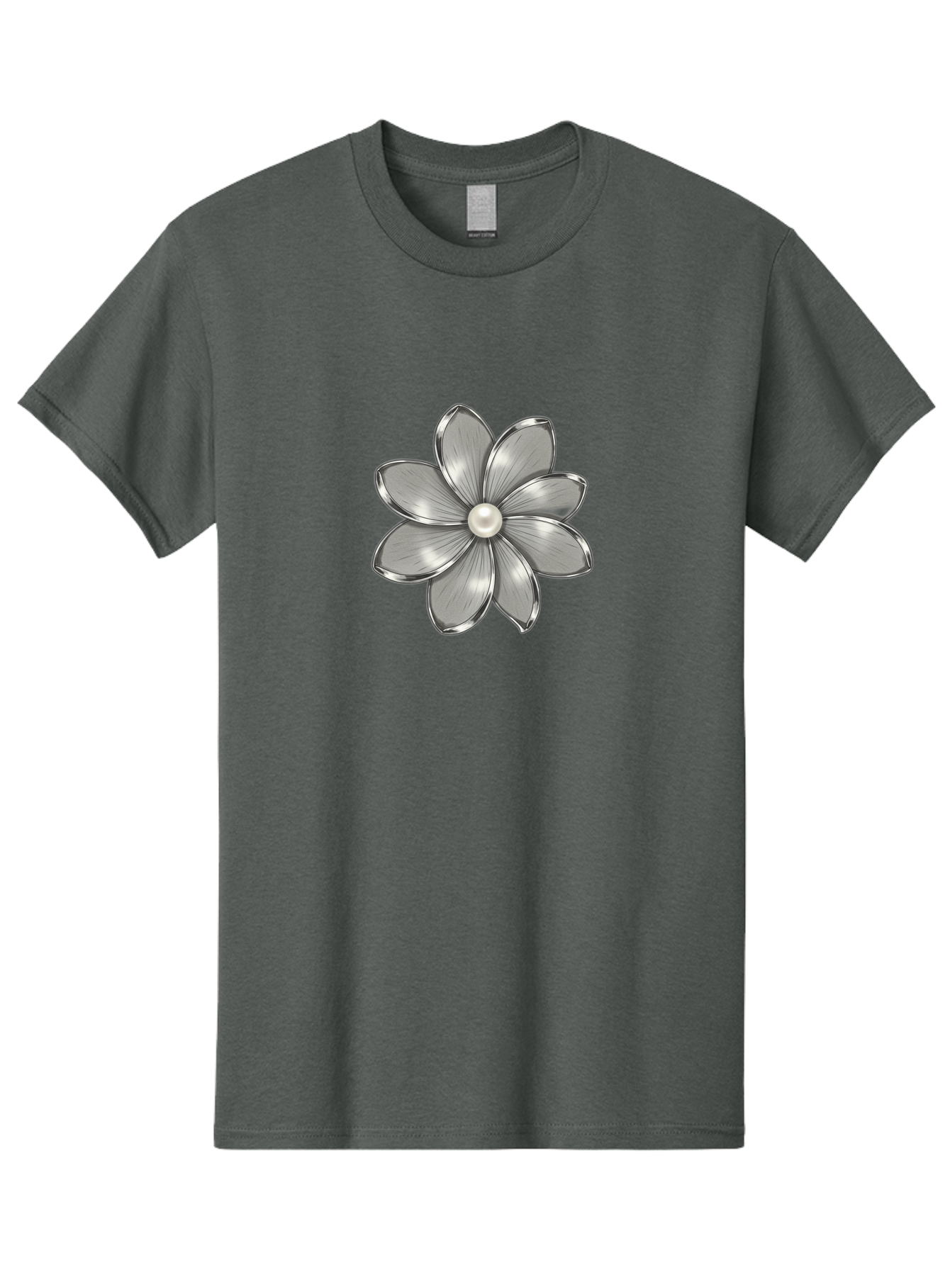 Silver-Flower Men'S Graphic Tee, 100% Cotton, Comfortable Casual Summer Wear, Machine Washable, Vintage Camera, Old Camera, Antique Camera, Black Camera, Classic Photography, Photography Equipment, Nostalgic Device, Film Camera, Camera Art Bah112