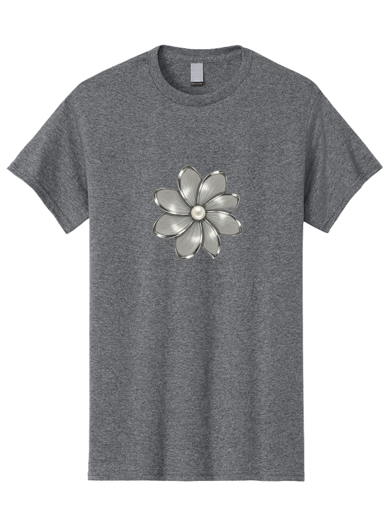 Silver-Flower Men'S Graphic Tee, 100% Cotton, Comfortable Casual Summer Wear, Machine Washable, Vintage Camera, Old Camera, Antique Camera, Black Camera, Classic Photography, Photography Equipment, Nostalgic Device, Film Camera, Camera Art Bah112