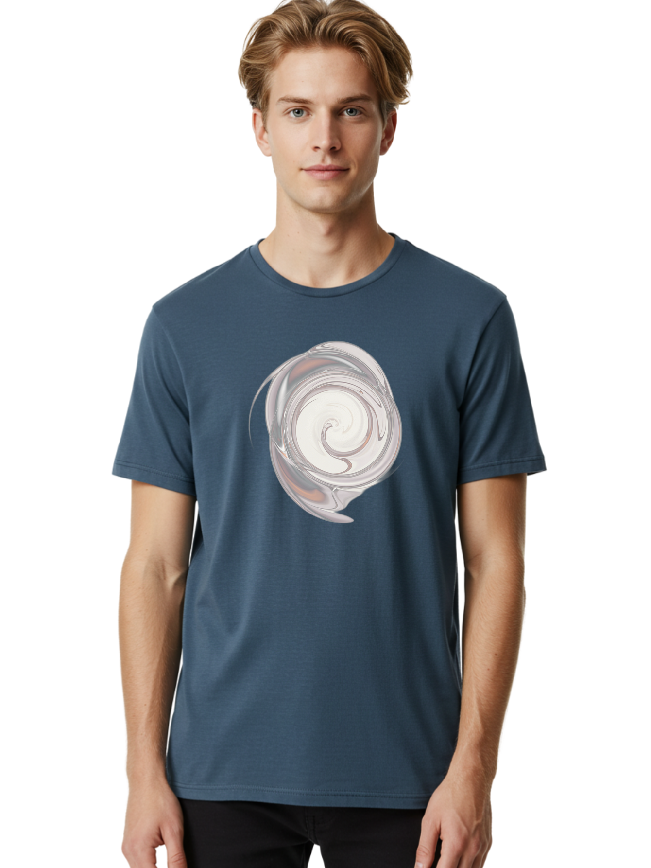 Silver-Swirl Men'S Graphic Tee, 100% Cotton, Comfortable Casual Summer Wear, Machine Washable, Vintage Camera, Old Camera, Antique Camera, Black Camera, Classic Photography, Photography Equipment, Nostalgic Device, Film Camera, Camera Art Bah119