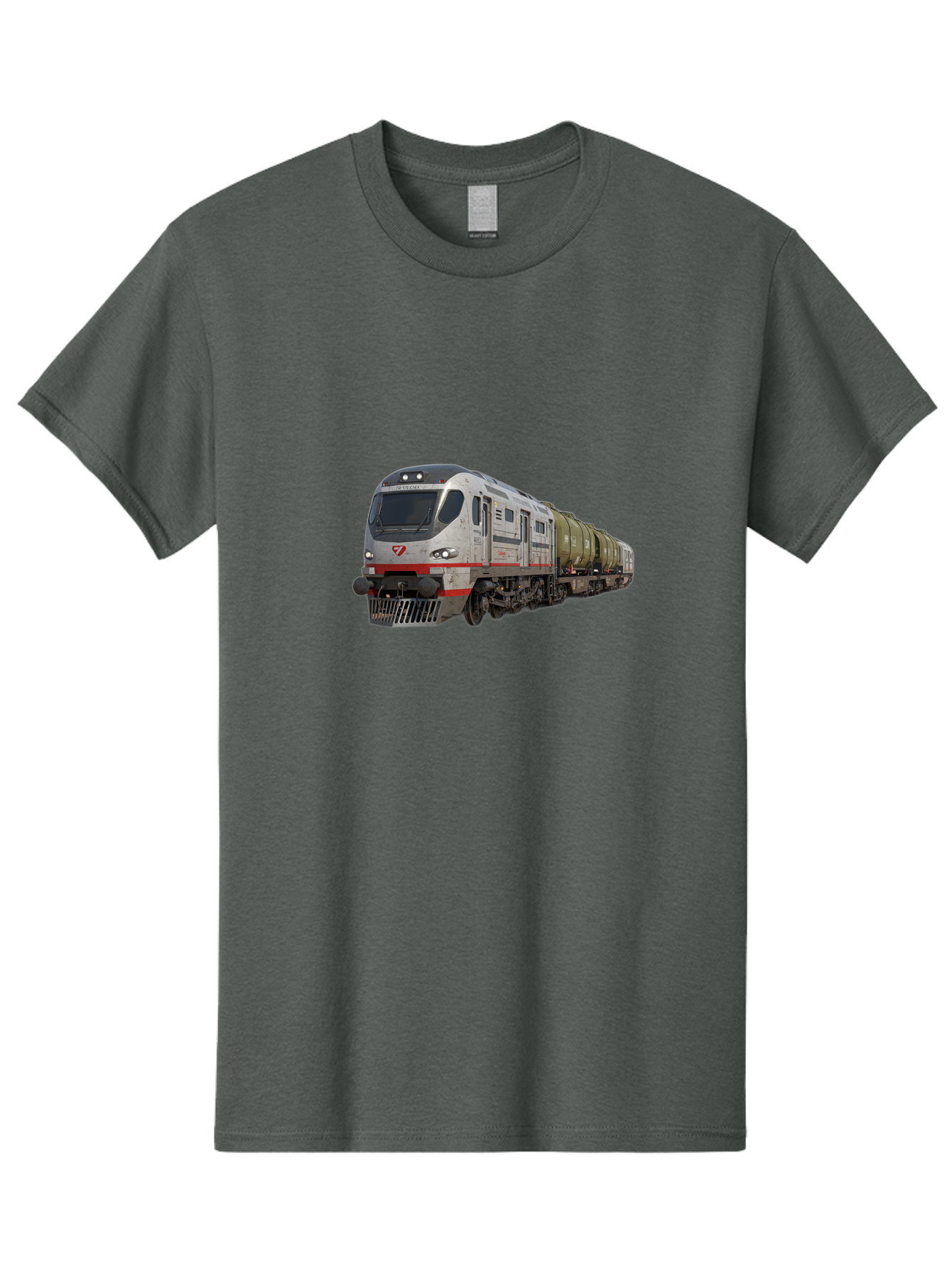 Silver-Train-With-Tank-Cars Men'S Graphic Tee, 100% Cotton, Comfortable Casual Summer Wear, Machine Washable, Vintage Camera, Old Camera, Antique Camera, Black Camera, Classic Photography, Photography Equipment, Nostalgic Device, Film Camera, Bah120