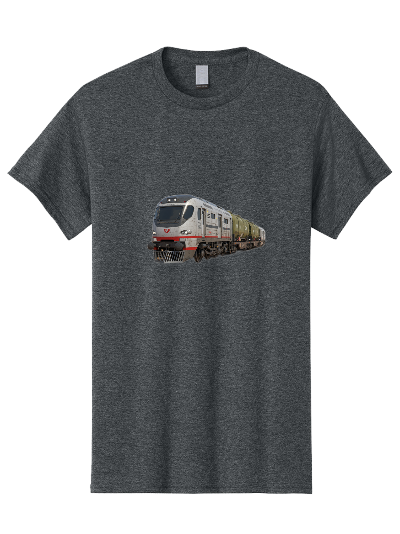 Silver-Train-With-Tank-Cars Men'S Graphic Tee, 100% Cotton, Comfortable Casual Summer Wear, Machine Washable, Vintage Camera, Old Camera, Antique Camera, Black Camera, Classic Photography, Photography Equipment, Nostalgic Device, Film Camera, Bah120