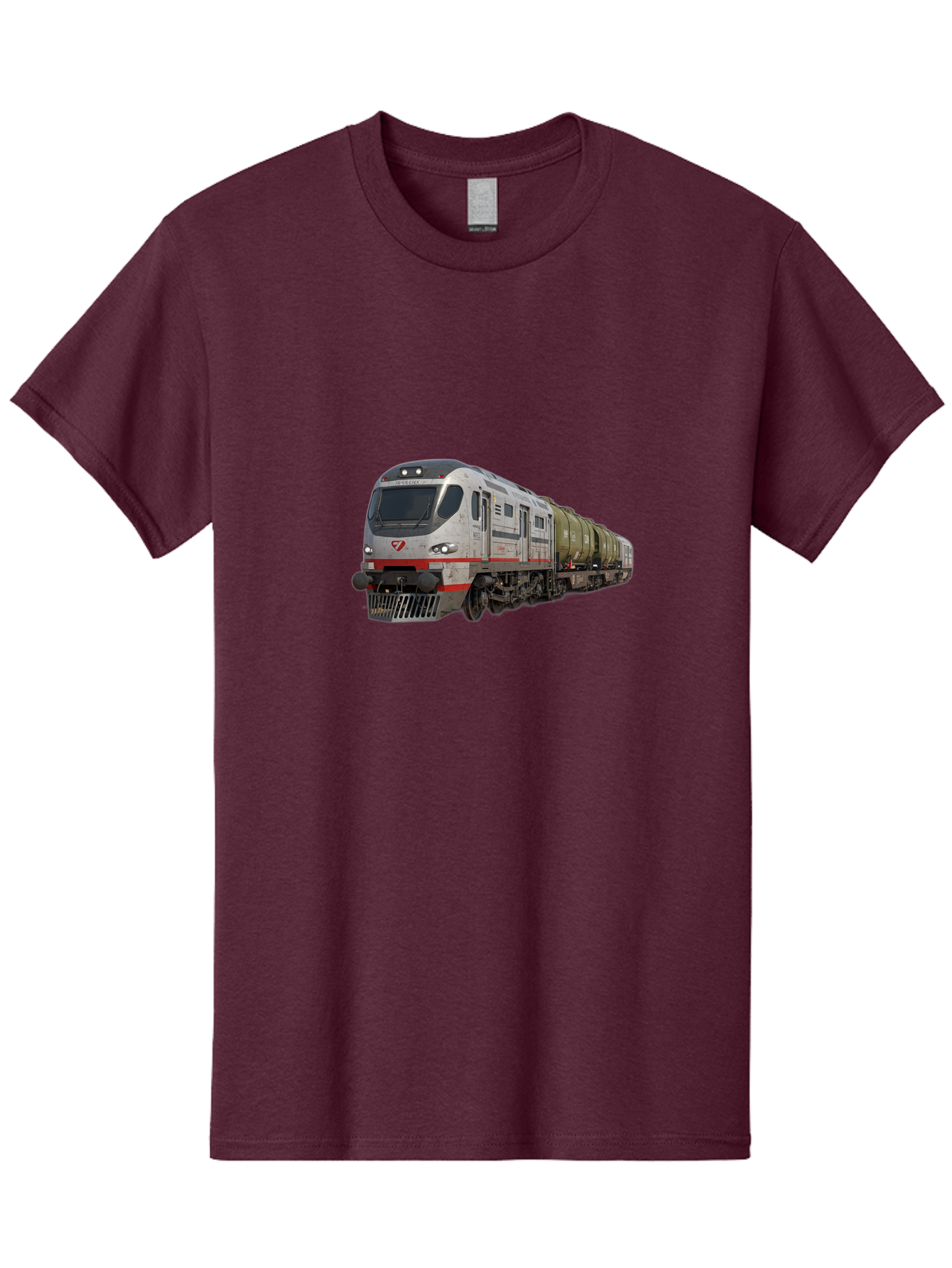 Silver-Train-With-Tank-Cars Men'S Graphic Tee, 100% Cotton, Comfortable Casual Summer Wear, Machine Washable, Vintage Camera, Old Camera, Antique Camera, Black Camera, Classic Photography, Photography Equipment, Nostalgic Device, Film Camera, Bah120