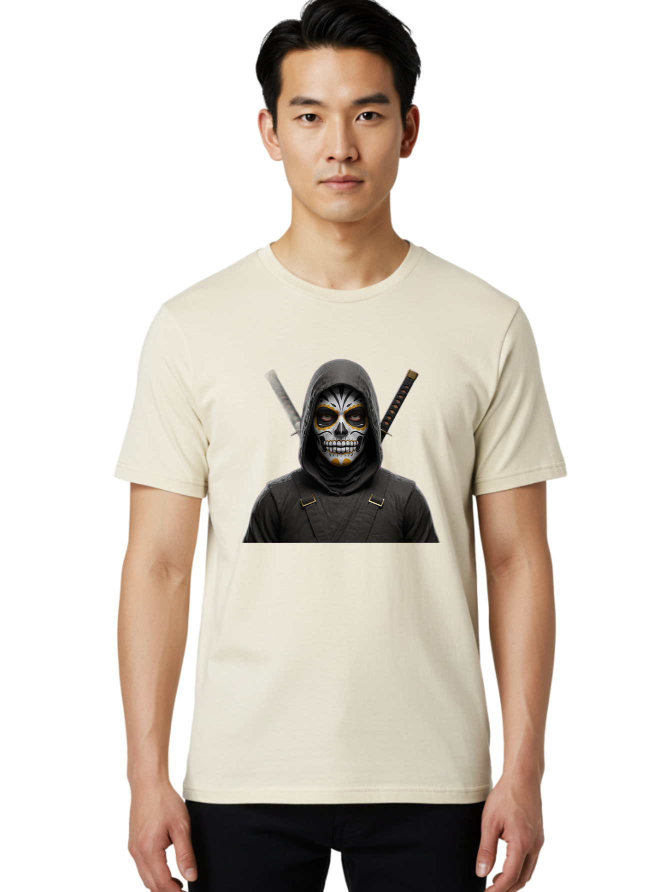 Skull-Ninja Men'S Graphic Tee, 100% Cotton, Comfortable Casual Summer Wear, Machine Washable, Vintage Camera, Old Camera, Antique Camera, Black Camera, Classic Photography, Photography Equipment, Nostalgic Device, Film Camera, Camera Art Bah123