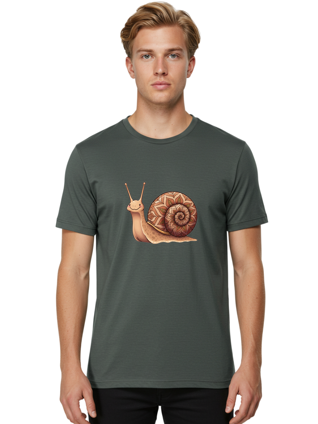 Snail-1 Men'S Graphic Tee, 100% Cotton, Comfortable Casual Summer Wear, Machine Washable, Vintage Camera, Old Camera, Antique Camera, Black Camera, Classic Photography, Photography Equipment, Nostalgic Device, Film Camera, Camera Art Bah131