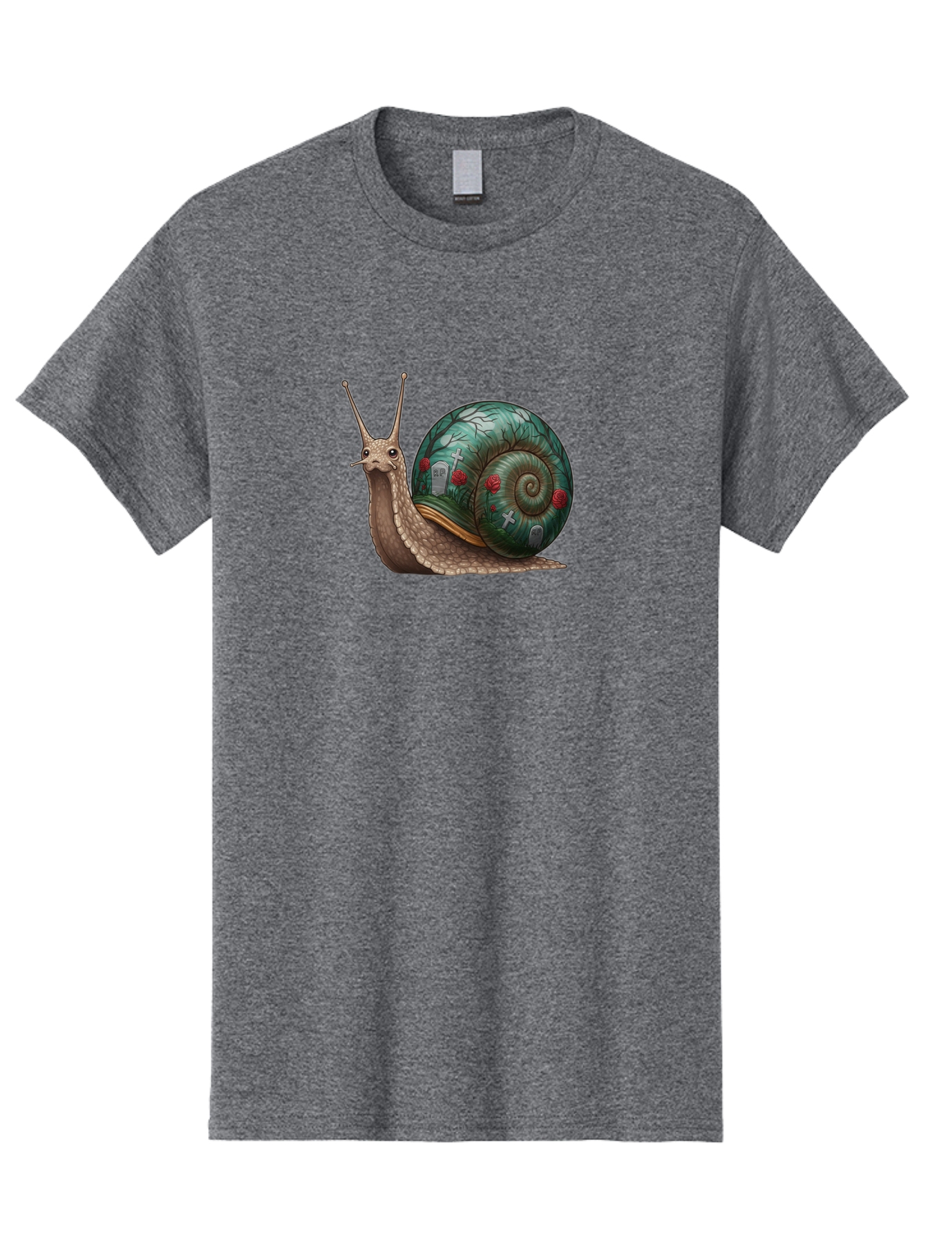 Snail-With-Cemetery-Shell Men'S Graphic Tee, 100% Cotton, Comfortable Casual Summer Wear, Machine Washable, Vintage Camera, Old Camera, Antique Camera, Black Camera, Classic Photography, Photography Equipment, Nostalgic Device, Film Camera, Bah134