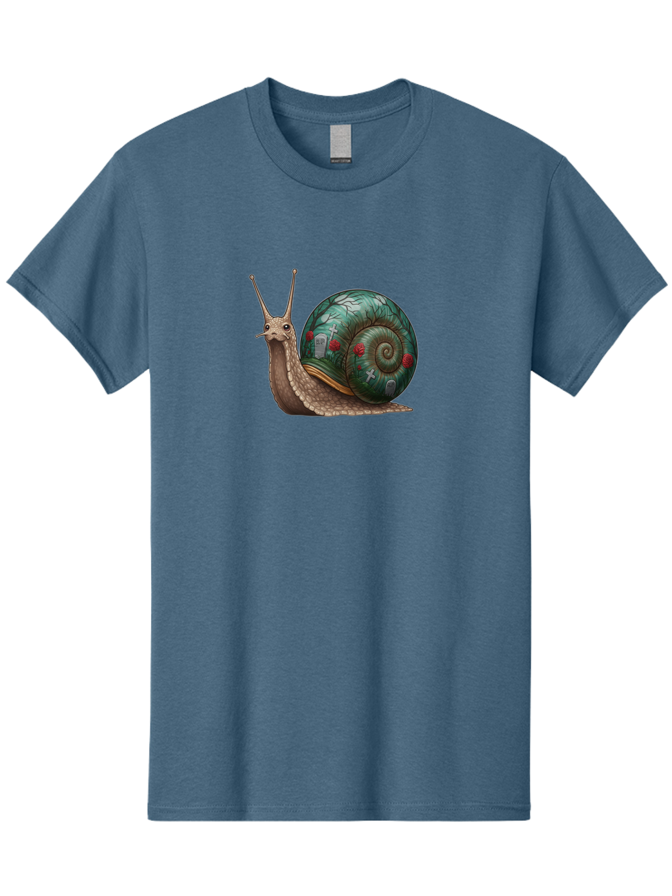 Snail-With-Cemetery-Shell Men'S Graphic Tee, 100% Cotton, Comfortable Casual Summer Wear, Machine Washable, Vintage Camera, Old Camera, Antique Camera, Black Camera, Classic Photography, Photography Equipment, Nostalgic Device, Film Camera, Bah134
