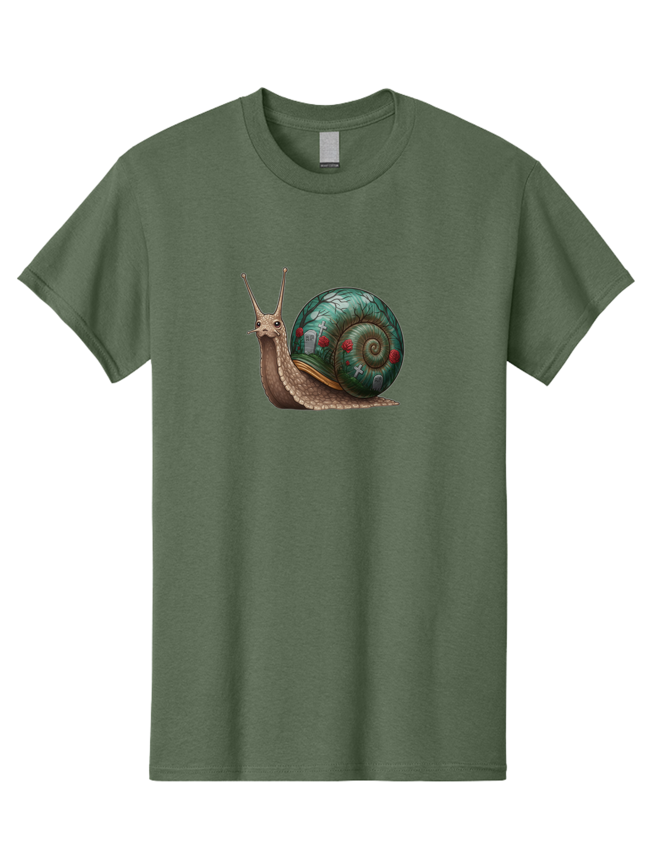 Snail-With-Cemetery-Shell Men'S Graphic Tee, 100% Cotton, Comfortable Casual Summer Wear, Machine Washable, Vintage Camera, Old Camera, Antique Camera, Black Camera, Classic Photography, Photography Equipment, Nostalgic Device, Film Camera, Bah134