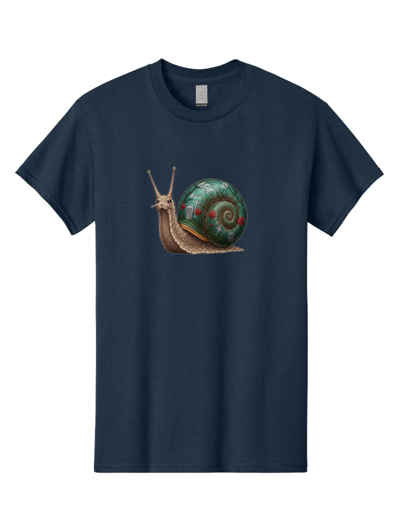 Snail-With-Cemetery-Shell Men'S Graphic Tee, 100% Cotton, Comfortable Casual Summer Wear, Machine Washable, Vintage Camera, Old Camera, Antique Camera, Black Camera, Classic Photography, Photography Equipment, Nostalgic Device, Film Camera, Bah134