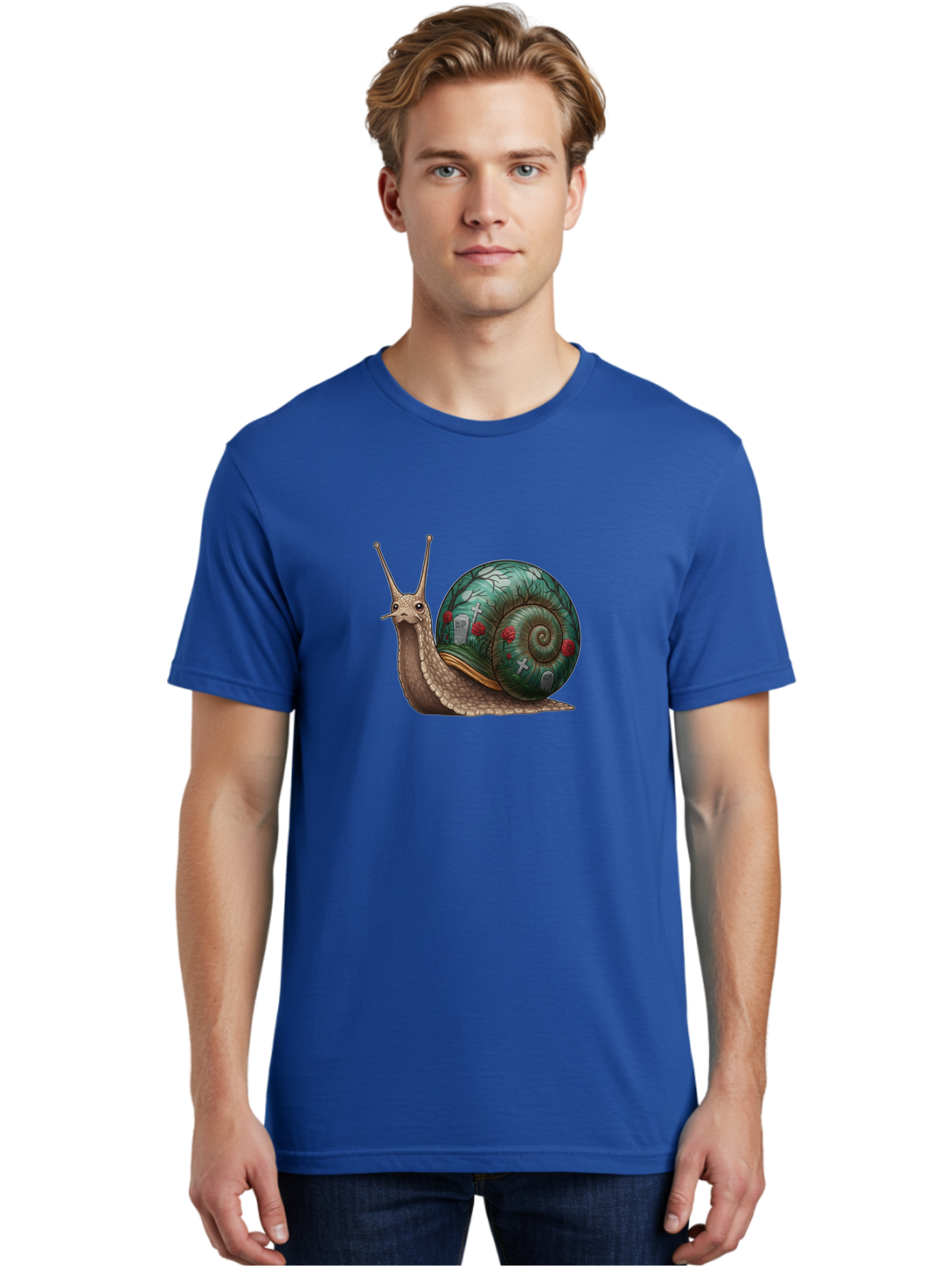 Snail-With-Cemetery-Shell Men'S Graphic Tee, 100% Cotton, Comfortable Casual Summer Wear, Machine Washable, Vintage Camera, Old Camera, Antique Camera, Black Camera, Classic Photography, Photography Equipment, Nostalgic Device, Film Camera, Bah134