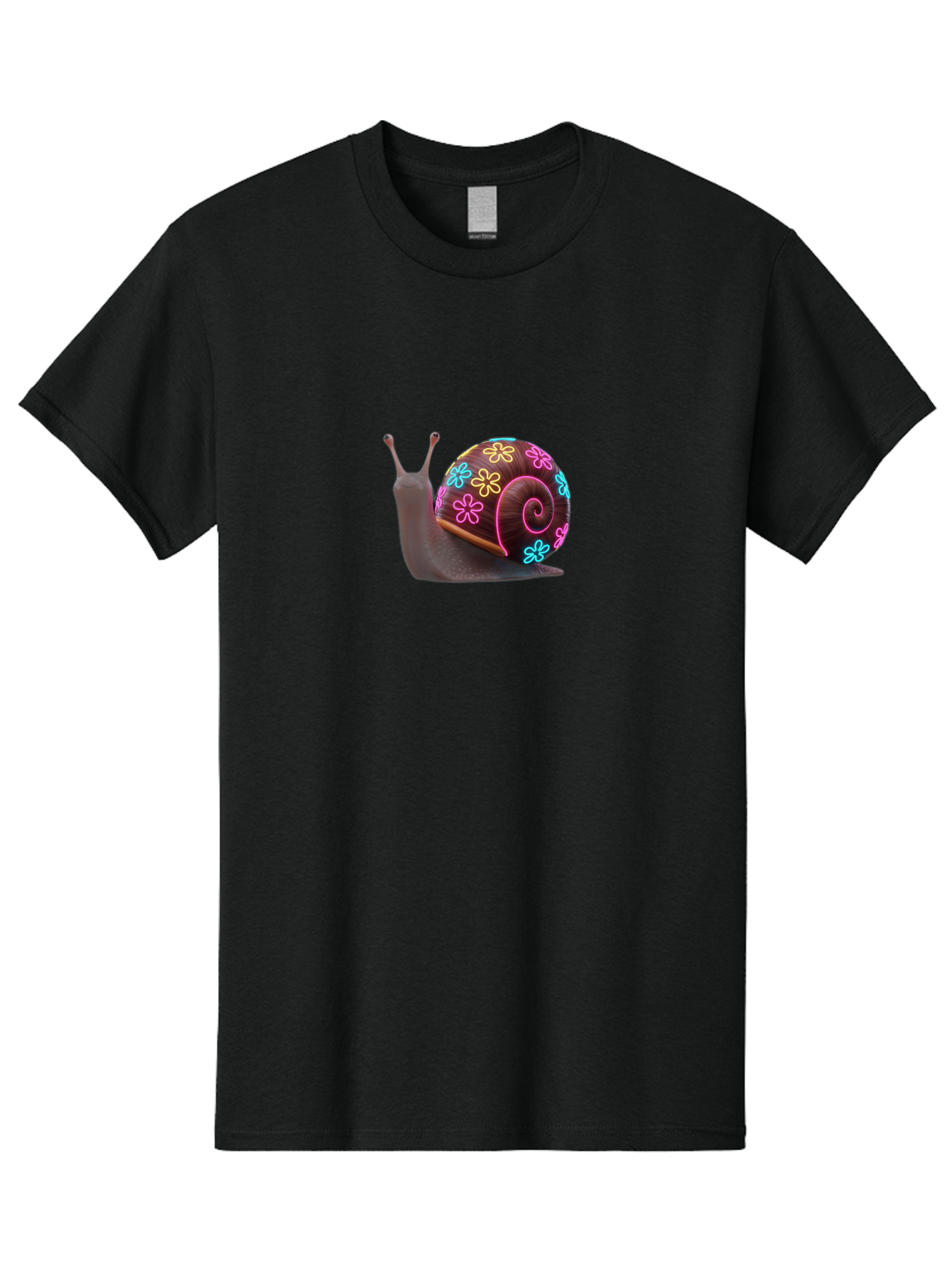 Snail-With-Floral-Shell Men'S Graphic Tee, 100% Cotton, Comfortable Casual Summer Wear, Machine Washable, Vintage Camera, Old Camera, Antique Camera, Black Camera, Classic Photography, Photography Equipment, Nostalgic Device, Film Camera, Bah138