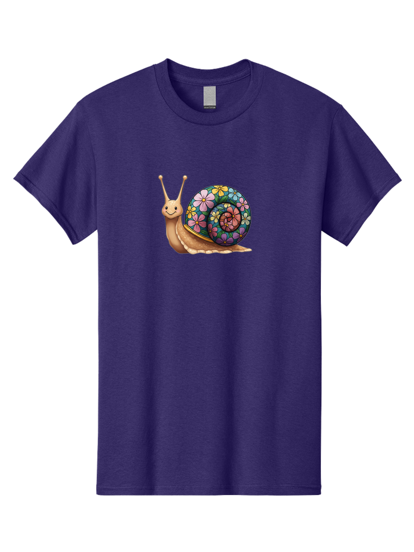 Snail-With-Flowers-1 Men'S Graphic Tee, 100% Cotton, Comfortable Casual Summer Wear, Machine Washable, Vintage Camera, Old Camera, Antique Camera, Black Camera, Classic Photography, Photography Equipment, Nostalgic Device, Film Camera, Bah139