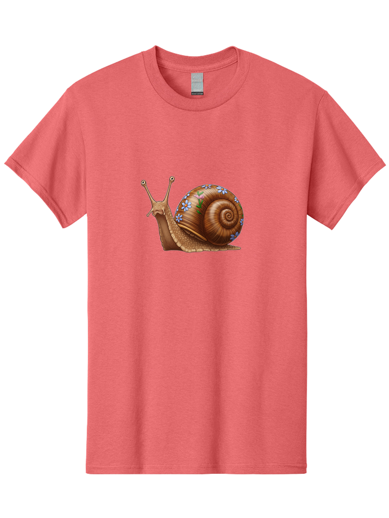 Snail-With-Flowers-3 Men'S Graphic Tee, 100% Cotton, Comfortable Casual Summer Wear, Machine Washable, Vintage Camera, Old Camera, Antique Camera, Black Camera, Classic Photography, Photography Equipment, Nostalgic Device, Film Camera, Bah141