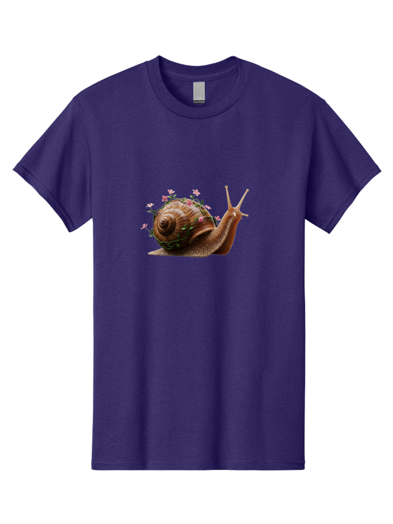 Snail-With-Flowers-5 Men'S Graphic Tee, 100% Cotton, Comfortable Casual Summer Wear, Machine Washable, Vintage Camera, Old Camera, Antique Camera, Black Camera, Classic Photography, Photography Equipment, Nostalgic Device, Film Camera, Bah143