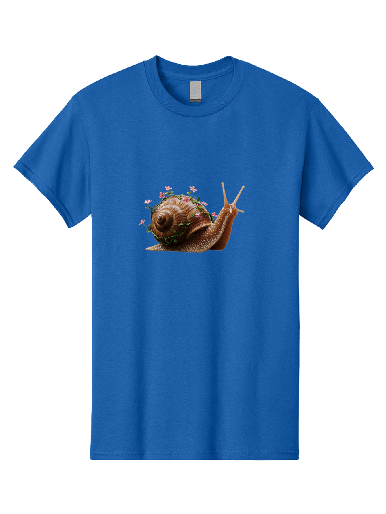 Snail-With-Flowers-5 Men'S Graphic Tee, 100% Cotton, Comfortable Casual Summer Wear, Machine Washable, Vintage Camera, Old Camera, Antique Camera, Black Camera, Classic Photography, Photography Equipment, Nostalgic Device, Film Camera, Bah143