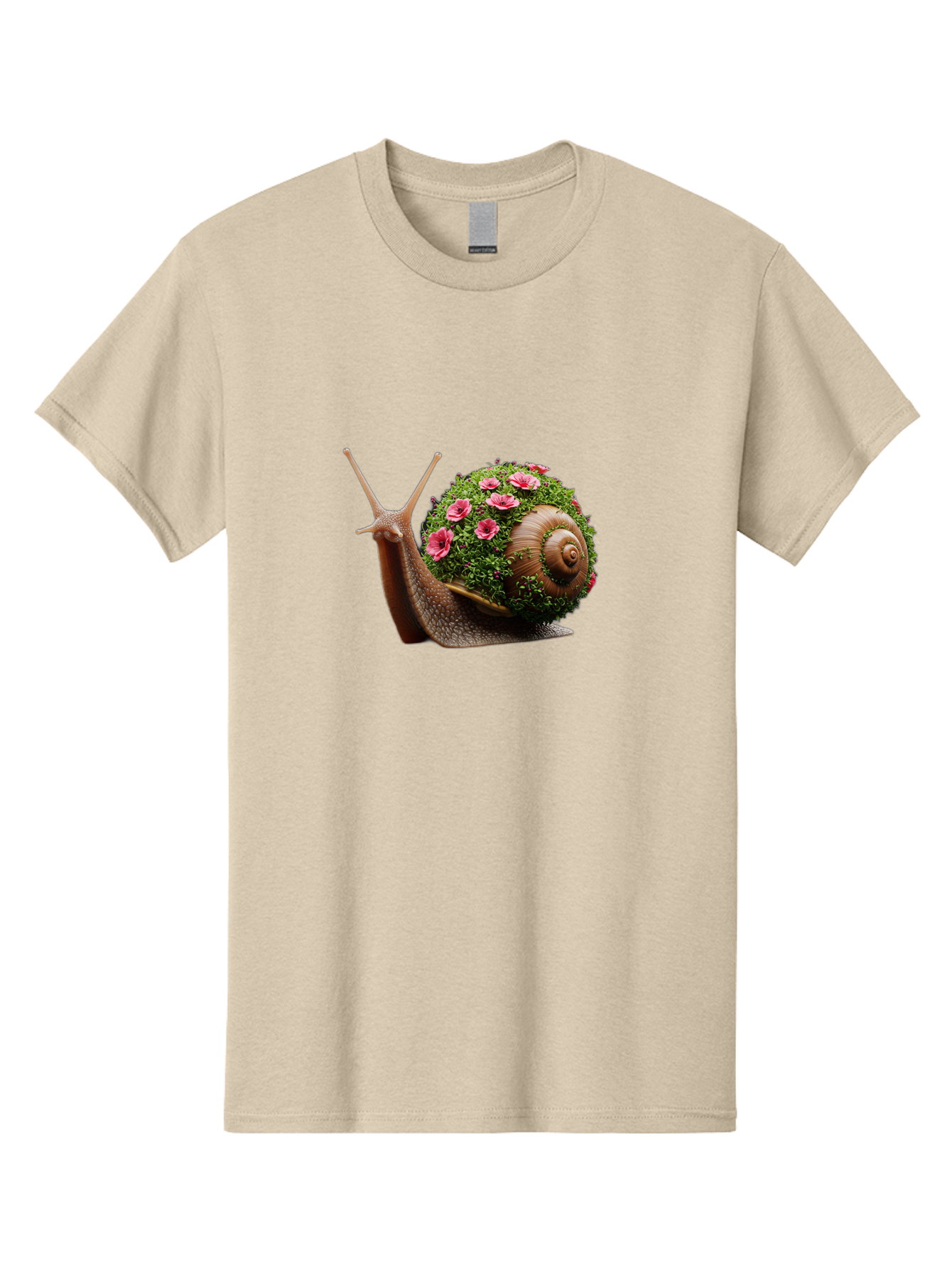 Snail-With-Flowers-6 Men'S Graphic Tee, 100% Cotton, Comfortable Casual Summer Wear, Machine Washable, Vintage Camera, Old Camera, Antique Camera, Black Camera, Classic Photography, Photography Equipment, Nostalgic Device, Film Camera, Bah144