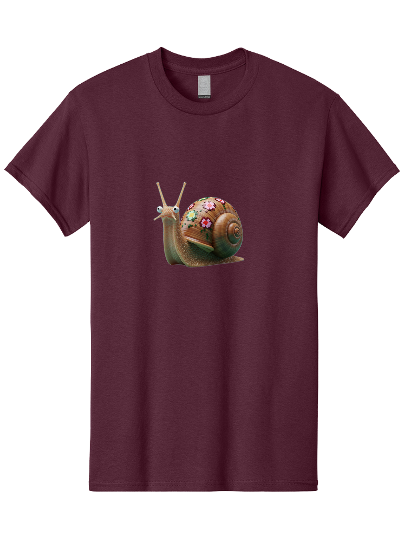 Snail-With-Flowers-7 Men'S Graphic Tee, 100% Cotton, Comfortable Casual Summer Wear, Machine Washable, Vintage Camera, Old Camera, Antique Camera, Black Camera, Classic Photography, Photography Equipment, Nostalgic Device, Film Camera, Bah145