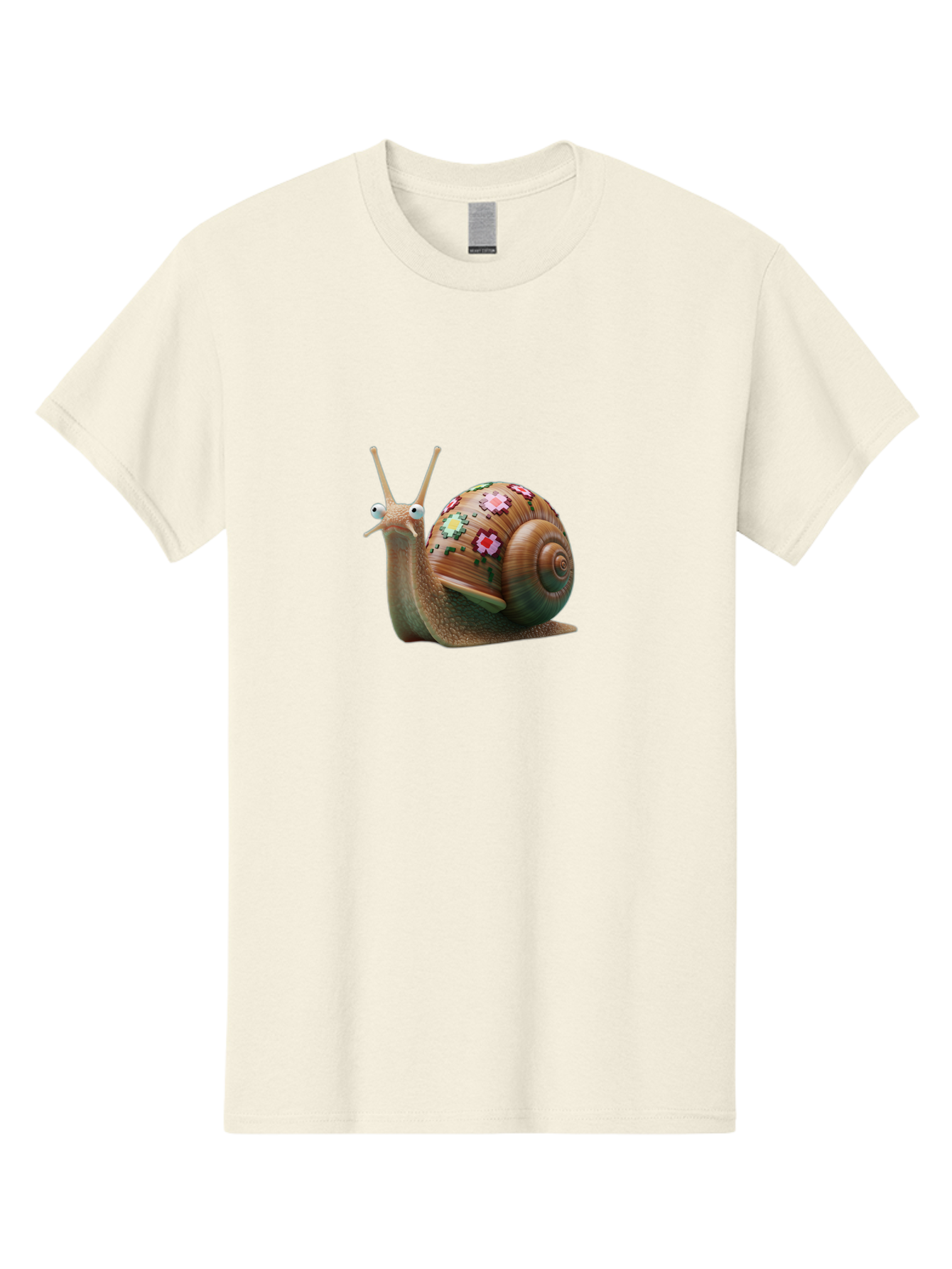 Snail-With-Flowers-7 Men'S Graphic Tee, 100% Cotton, Comfortable Casual Summer Wear, Machine Washable, Vintage Camera, Old Camera, Antique Camera, Black Camera, Classic Photography, Photography Equipment, Nostalgic Device, Film Camera, Bah145