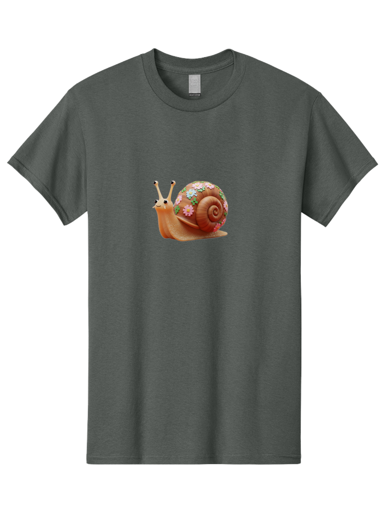 Snail-With-Flowers Men'S Graphic Tee, 100% Cotton, Comfortable Casual Summer Wear, Machine Washable, Vintage Camera, Old Camera, Antique Camera, Black Camera, Classic Photography, Photography Equipment, Nostalgic Device, Film Camera, Bah146