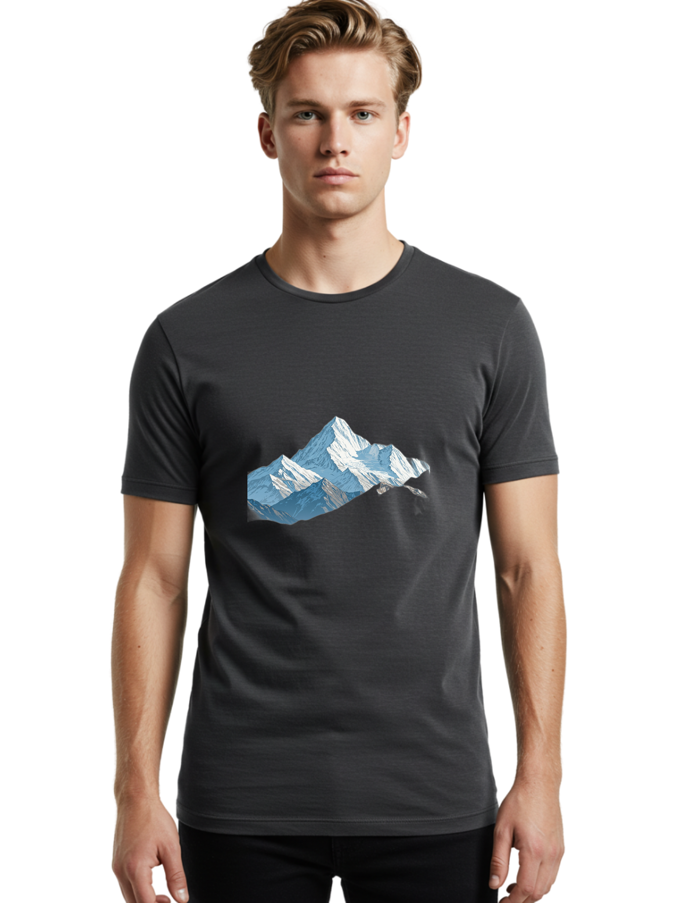 Snow-Mountains Men'S Graphic Tee, 100% Cotton, Comfortable Casual Summer Wear, Machine Washable, Vintage Camera, Old Camera, Antique Camera, Black Camera, Classic Photography, Photography Equipment, Nostalgic Device, Film Camera, Camera Art Bah151