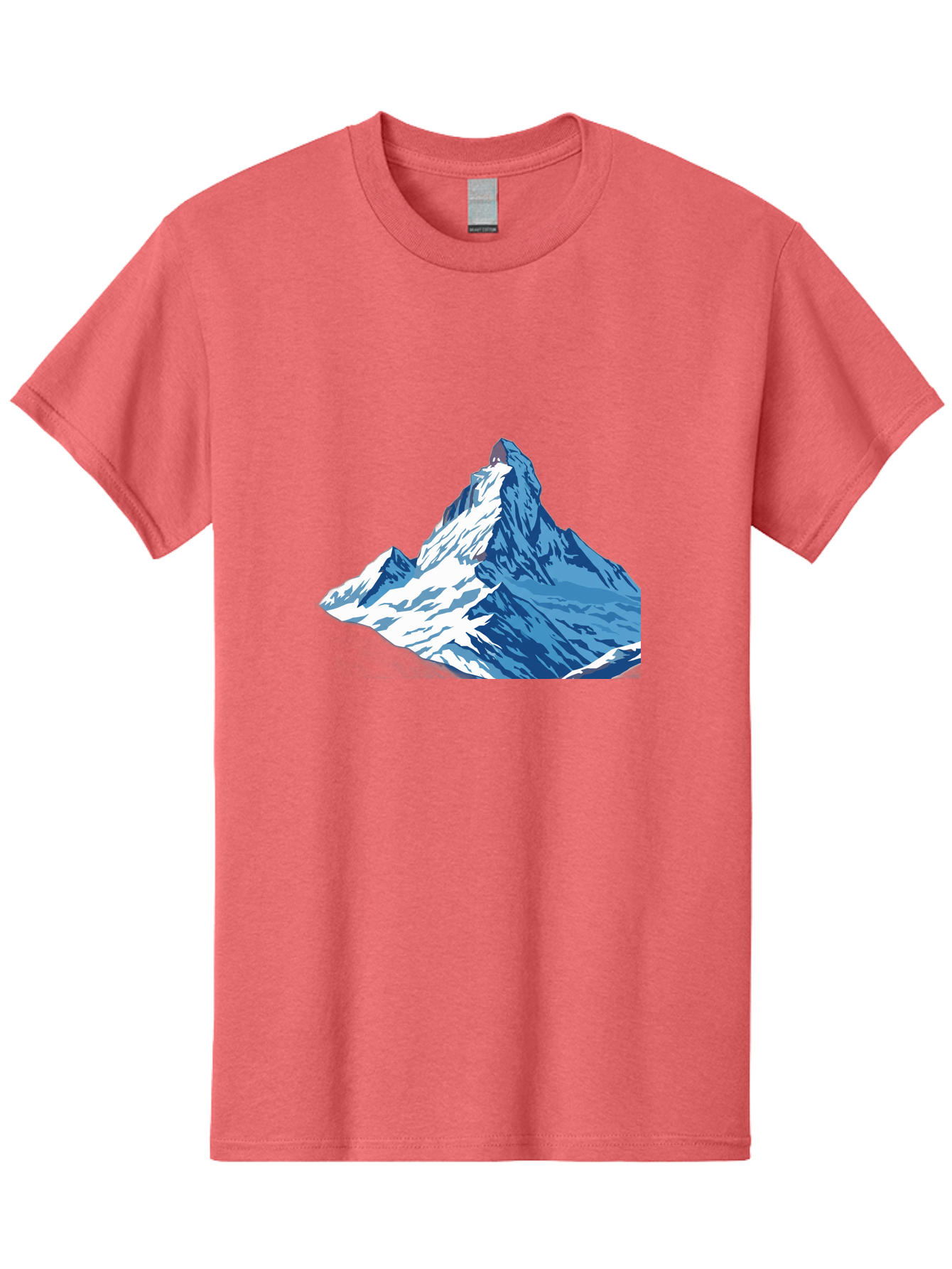 Snowy-Mountain-Peak-1 Men'S Graphic Tee, 100% Cotton, Comfortable Casual Summer Wear, Machine Washable, Vintage Camera, Old Camera, Antique Camera, Black Camera, Classic Photography, Photography Equipment, Nostalgic Device, Film Camera, Bah152