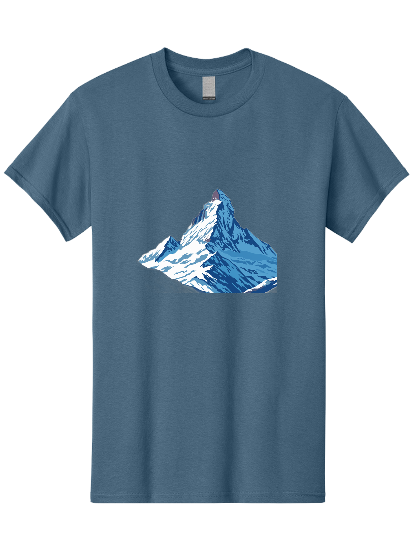 Snowy-Mountain-Peak-1 Men'S Graphic Tee, 100% Cotton, Comfortable Casual Summer Wear, Machine Washable, Vintage Camera, Old Camera, Antique Camera, Black Camera, Classic Photography, Photography Equipment, Nostalgic Device, Film Camera, Bah152