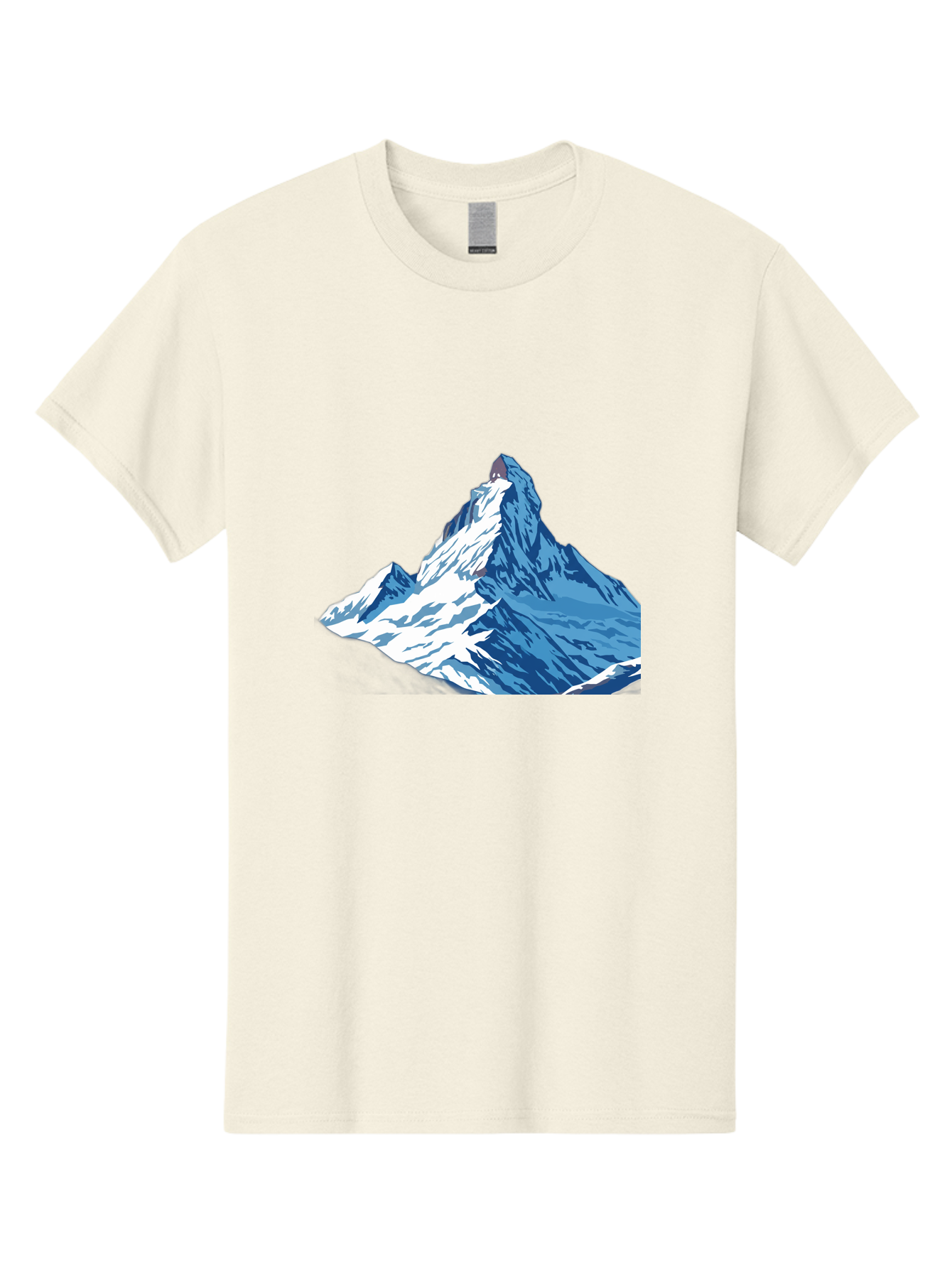 Snowy-Mountain-Peak-1 Men'S Graphic Tee, 100% Cotton, Comfortable Casual Summer Wear, Machine Washable, Vintage Camera, Old Camera, Antique Camera, Black Camera, Classic Photography, Photography Equipment, Nostalgic Device, Film Camera, Bah152