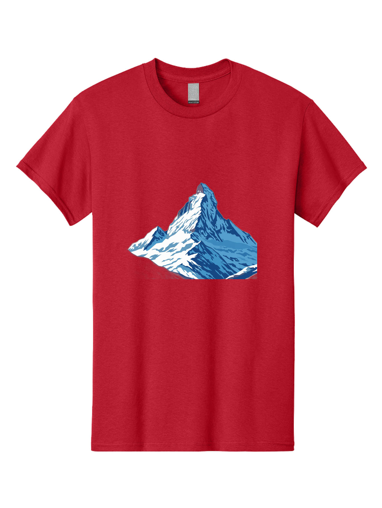 Snowy-Mountain-Peak-1 Men'S Graphic Tee, 100% Cotton, Comfortable Casual Summer Wear, Machine Washable, Vintage Camera, Old Camera, Antique Camera, Black Camera, Classic Photography, Photography Equipment, Nostalgic Device, Film Camera, Bah152
