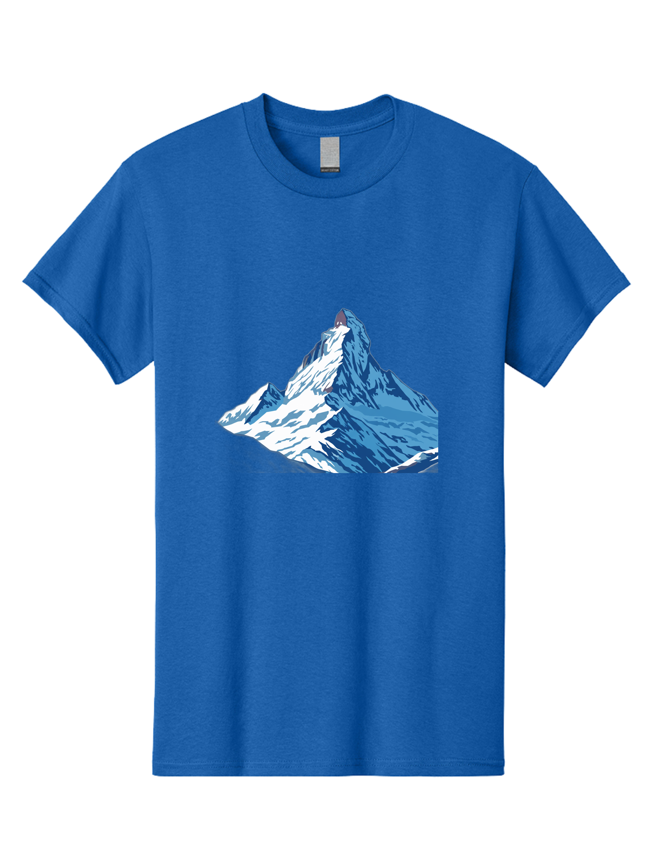 Snowy-Mountain-Peak-1 Men'S Graphic Tee, 100% Cotton, Comfortable Casual Summer Wear, Machine Washable, Vintage Camera, Old Camera, Antique Camera, Black Camera, Classic Photography, Photography Equipment, Nostalgic Device, Film Camera, Bah152