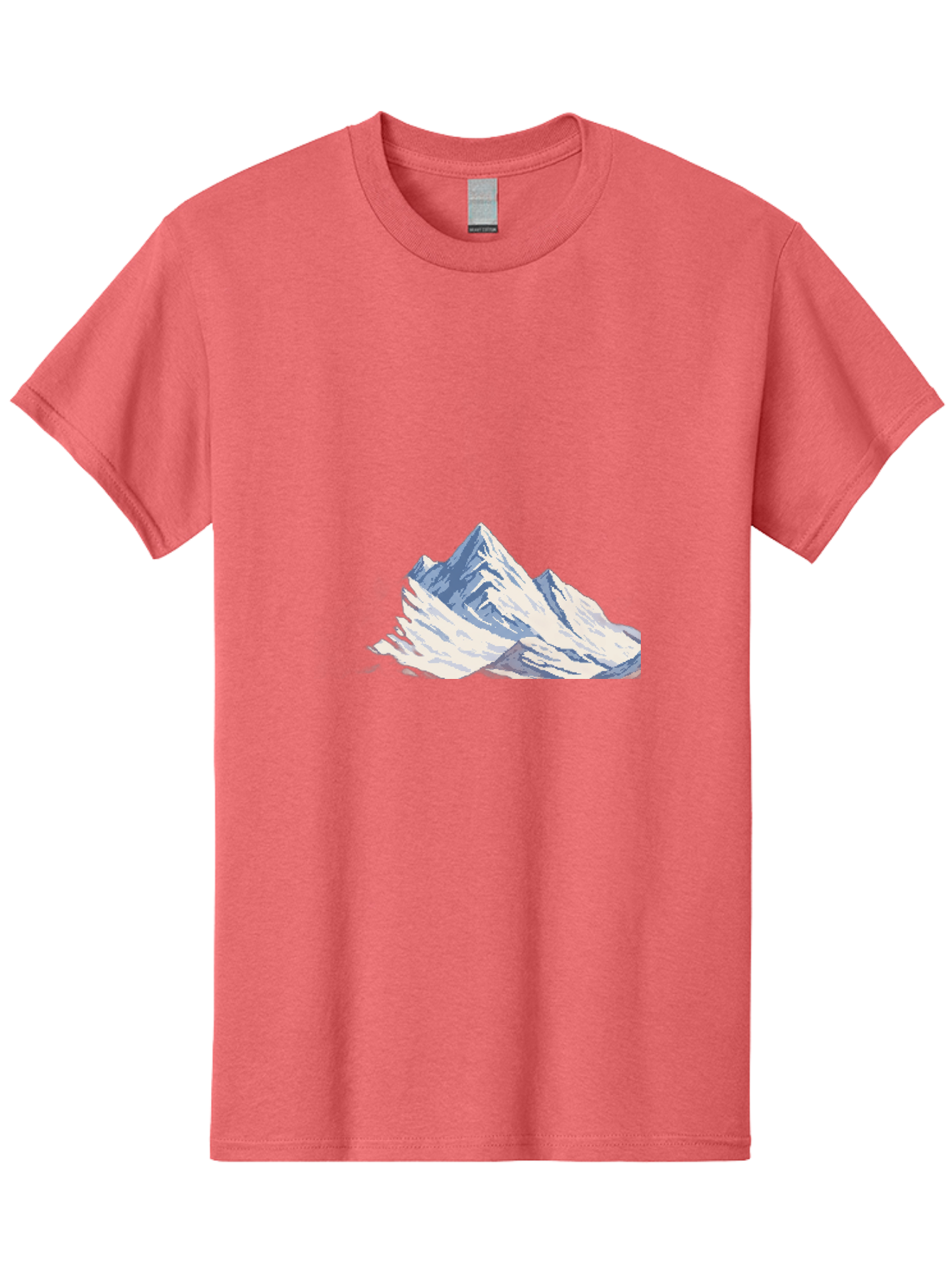 Snowy-Mountain-Peaks-1 Men'S Graphic Tee, 100% Cotton, Comfortable Casual Summer Wear, Machine Washable, Vintage Camera, Old Camera, Antique Camera, Black Camera, Classic Photography, Photography Equipment, Nostalgic Device, Film Camera, Bah154