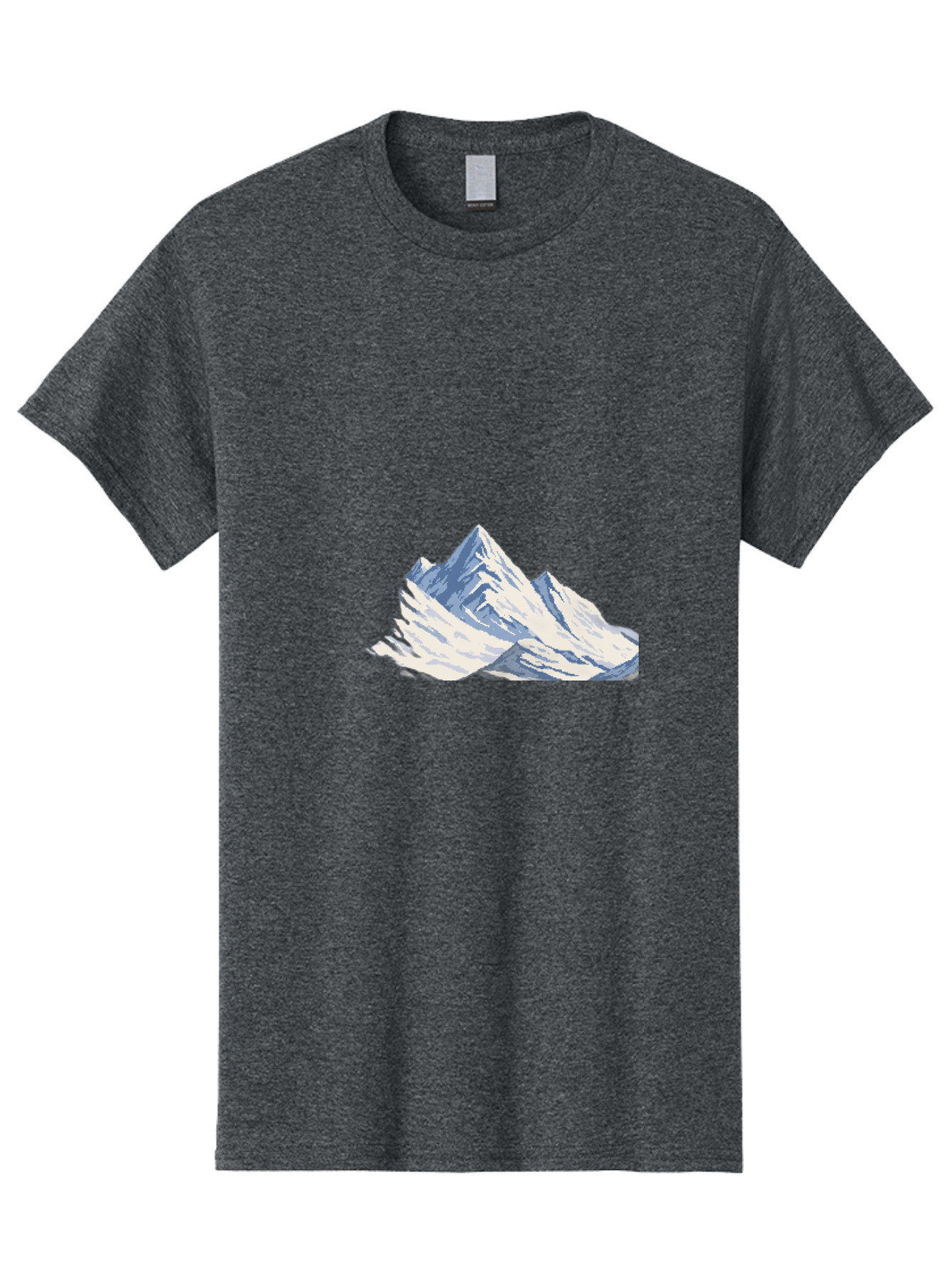 Snowy-Mountain-Peaks-1 Men'S Graphic Tee, 100% Cotton, Comfortable Casual Summer Wear, Machine Washable, Vintage Camera, Old Camera, Antique Camera, Black Camera, Classic Photography, Photography Equipment, Nostalgic Device, Film Camera, Bah154