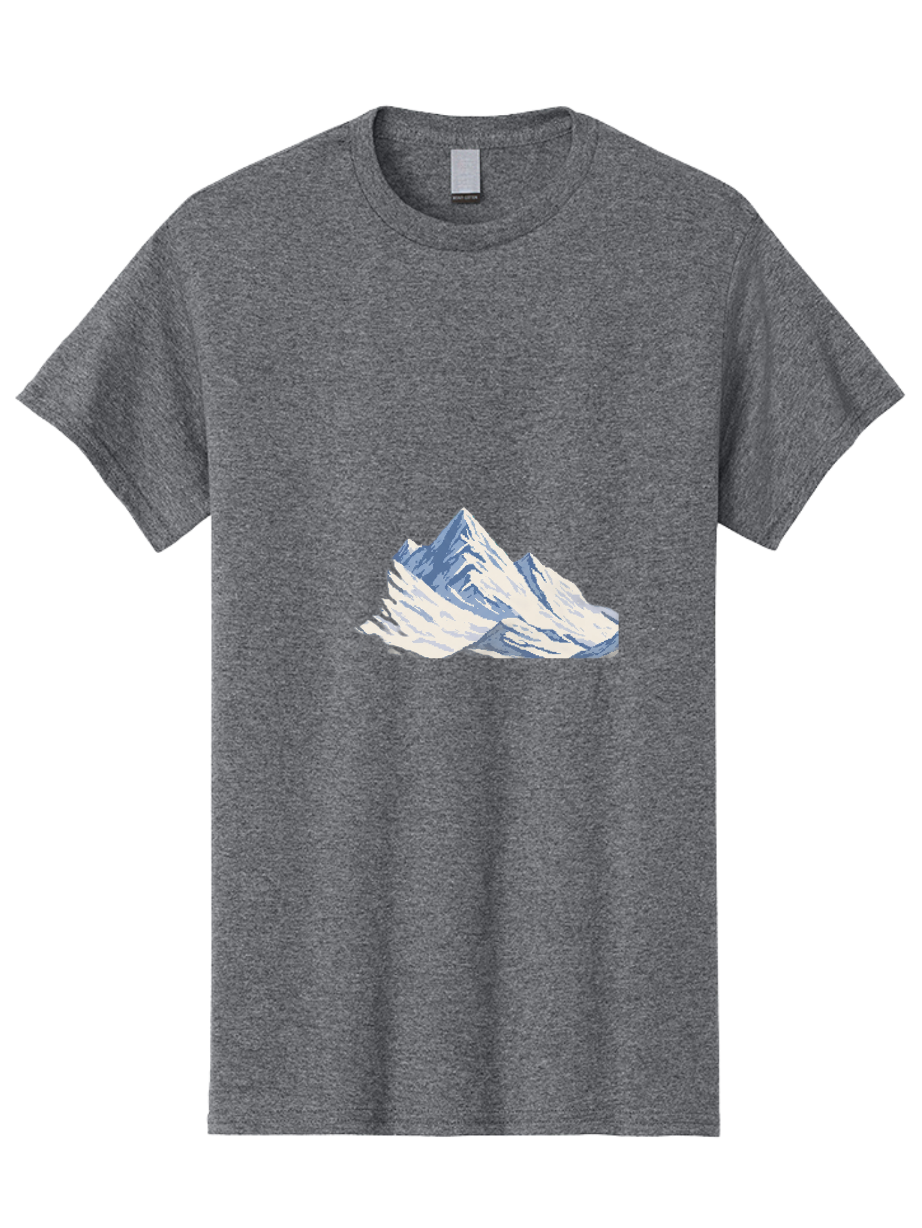 Snowy-Mountain-Peaks-1 Men'S Graphic Tee, 100% Cotton, Comfortable Casual Summer Wear, Machine Washable, Vintage Camera, Old Camera, Antique Camera, Black Camera, Classic Photography, Photography Equipment, Nostalgic Device, Film Camera, Bah154