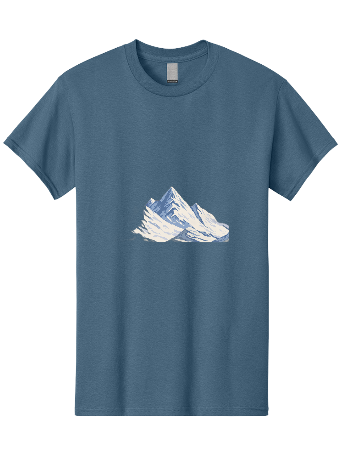 Snowy-Mountain-Peaks-1 Men'S Graphic Tee, 100% Cotton, Comfortable Casual Summer Wear, Machine Washable, Vintage Camera, Old Camera, Antique Camera, Black Camera, Classic Photography, Photography Equipment, Nostalgic Device, Film Camera, Bah154